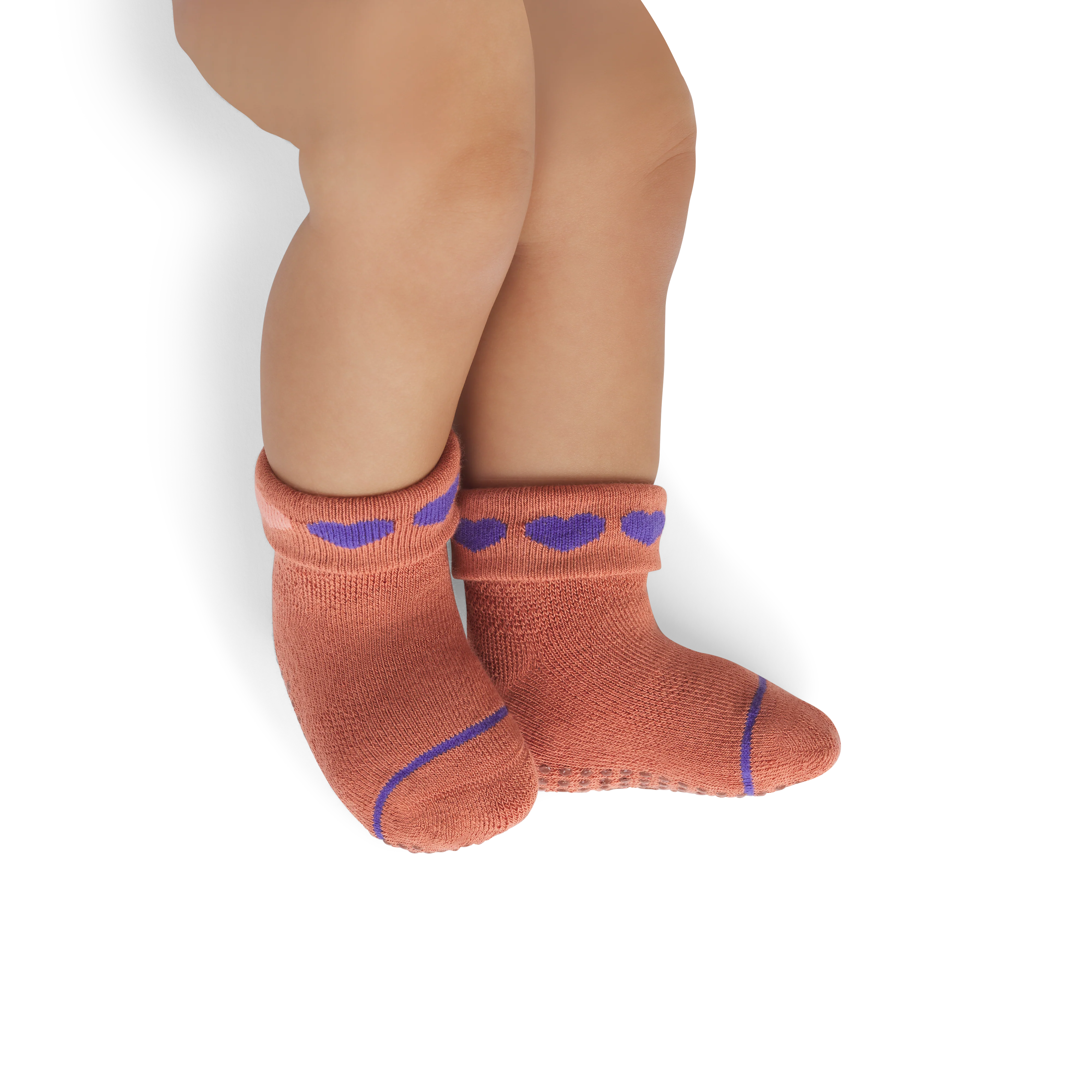 Baby Hearts Gripper Sock 4-Pack (6-12 Months) - Image 5