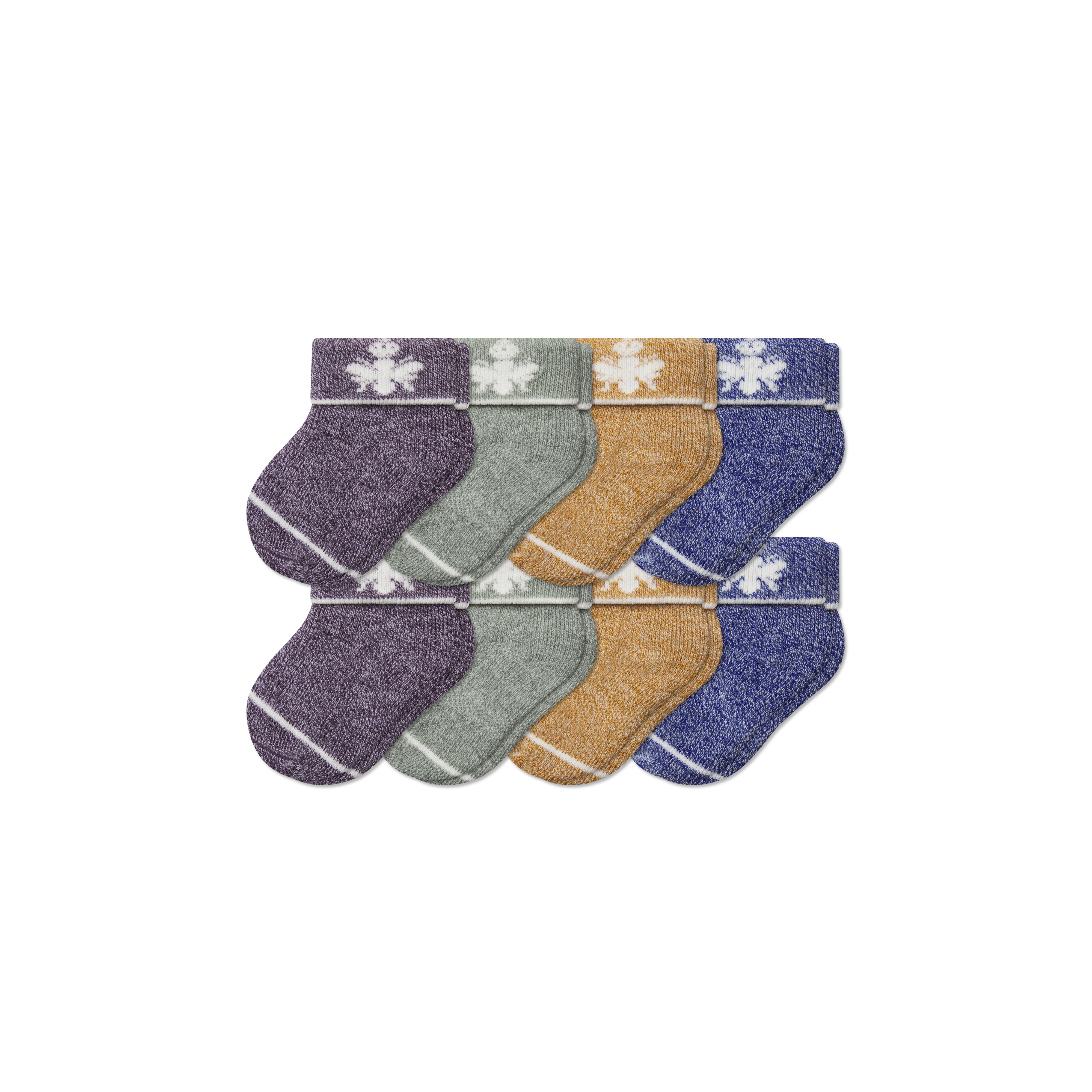 Baby Merino Wool Blend Calf Sock 8-Pack (0-6 Months)
