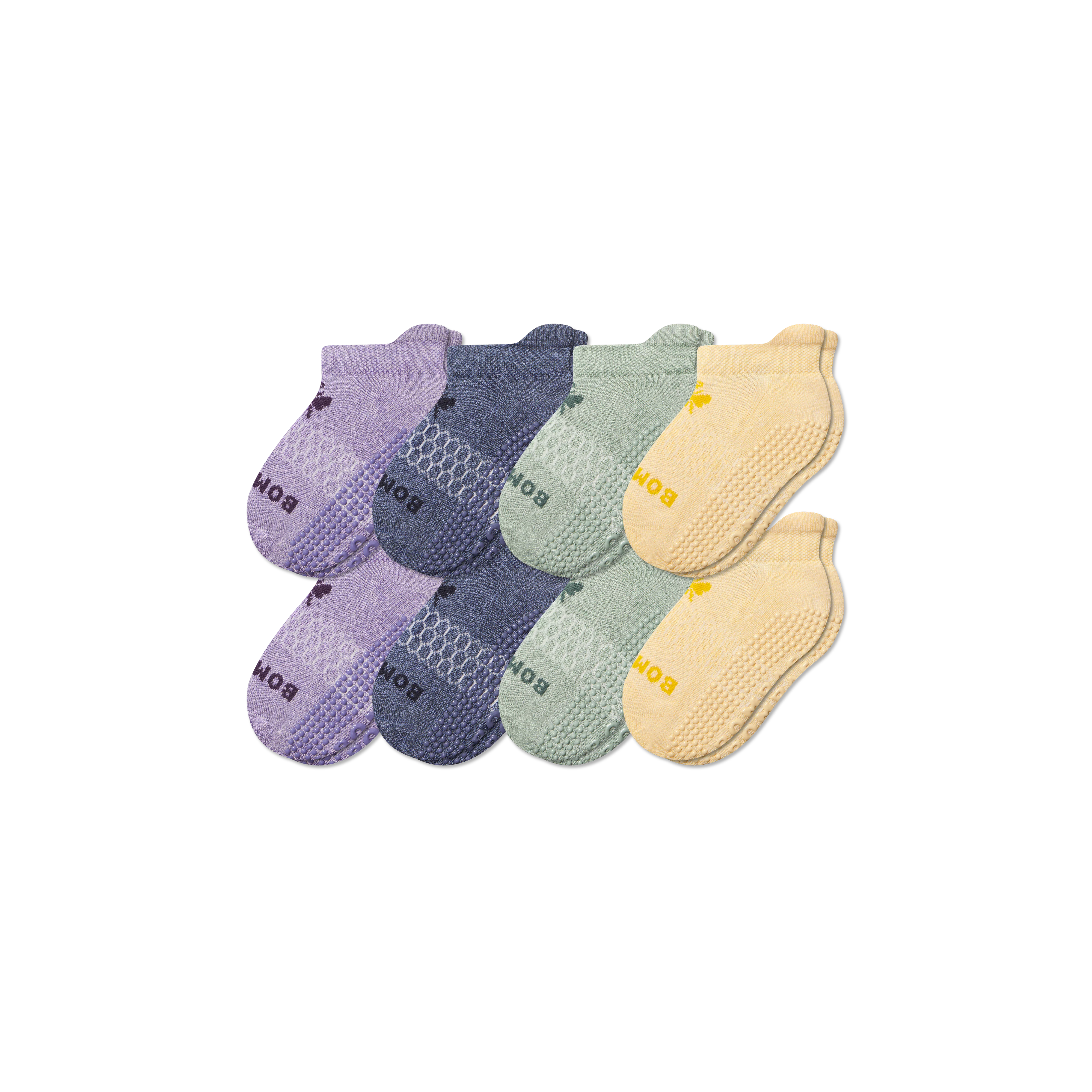 Junior Marl Gripper Ankle Sock 8-Pack