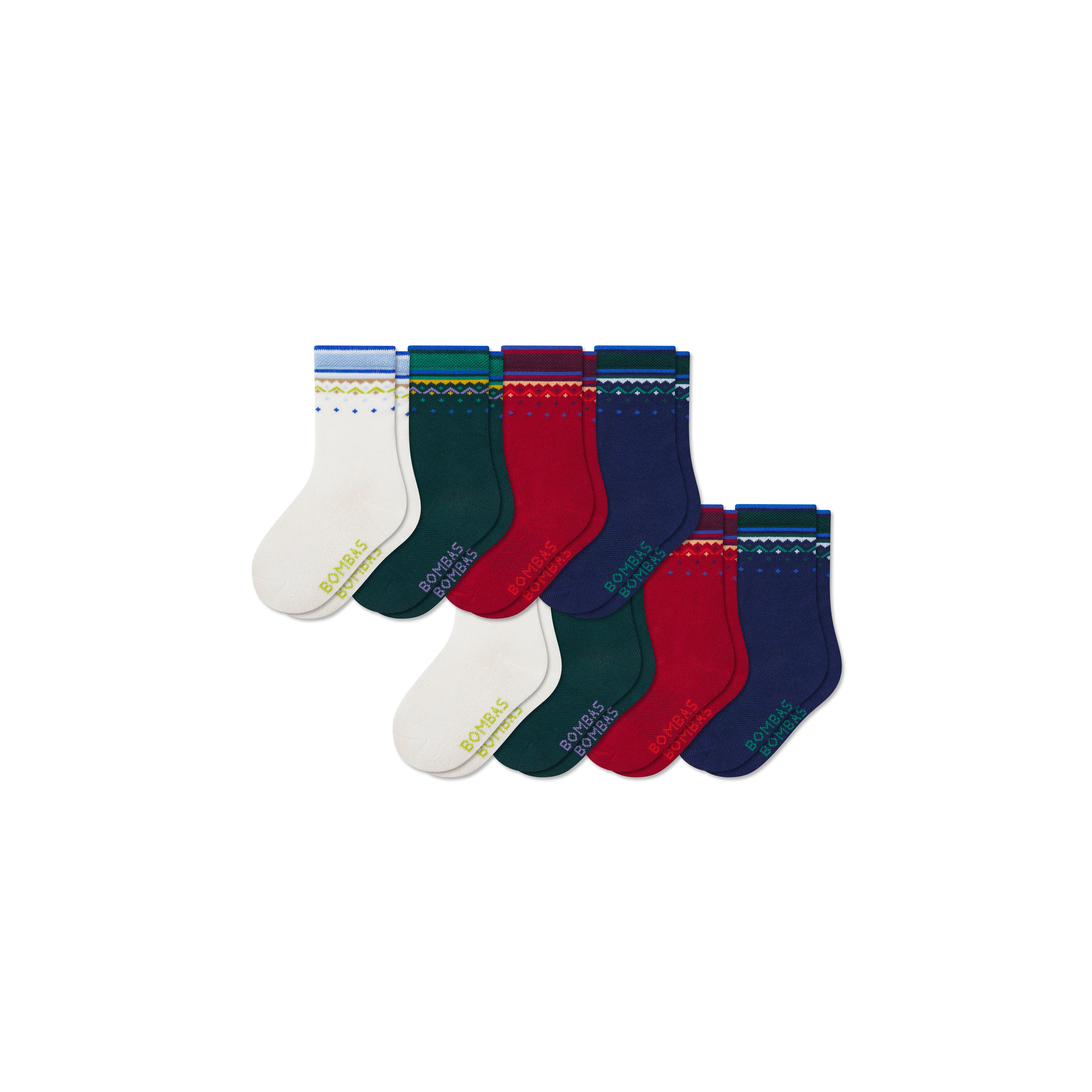Junior Lightweight Calf Sock 8-Pack