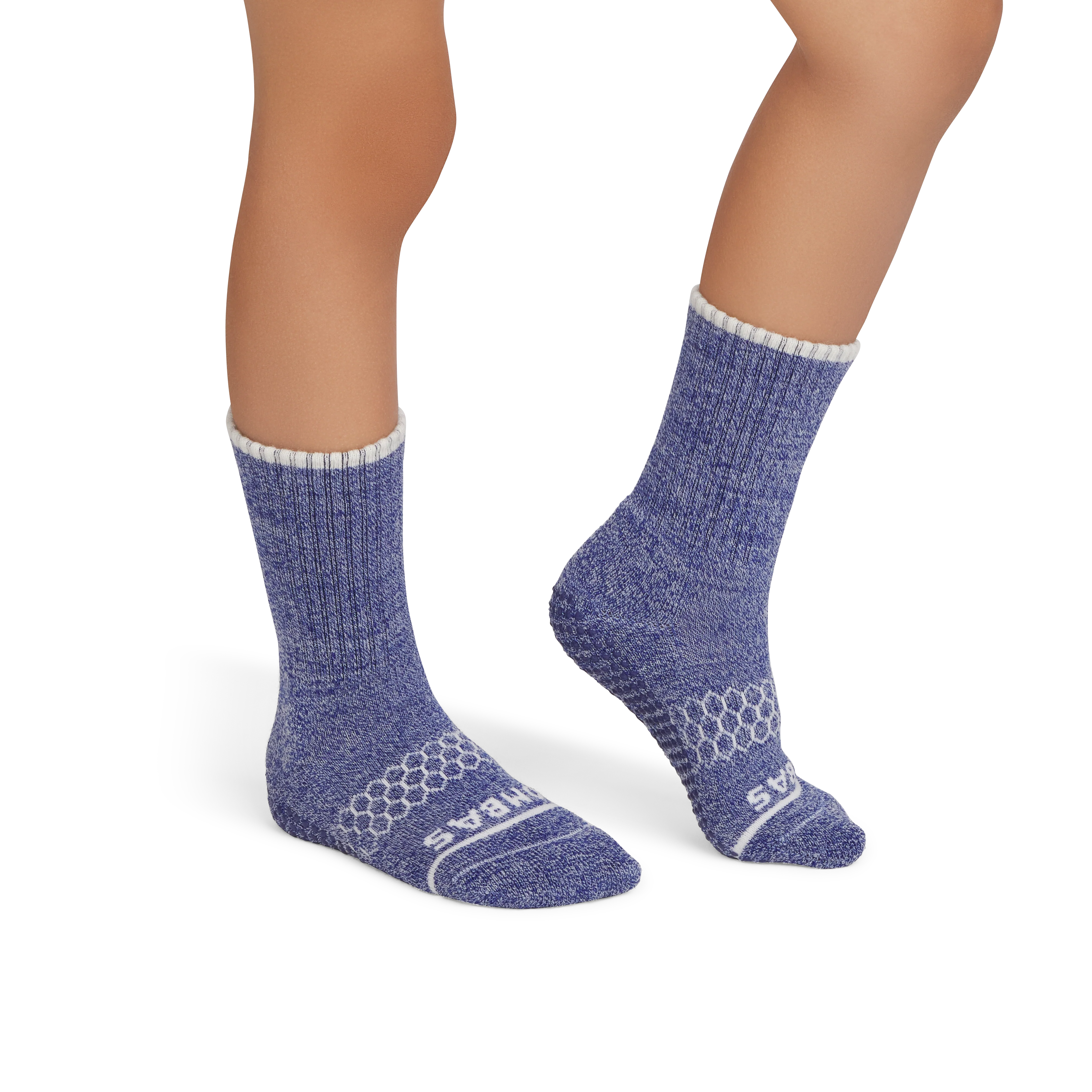 Junior Merino Wool Blend Gripper Calf Sock 4-Pack - Image 5