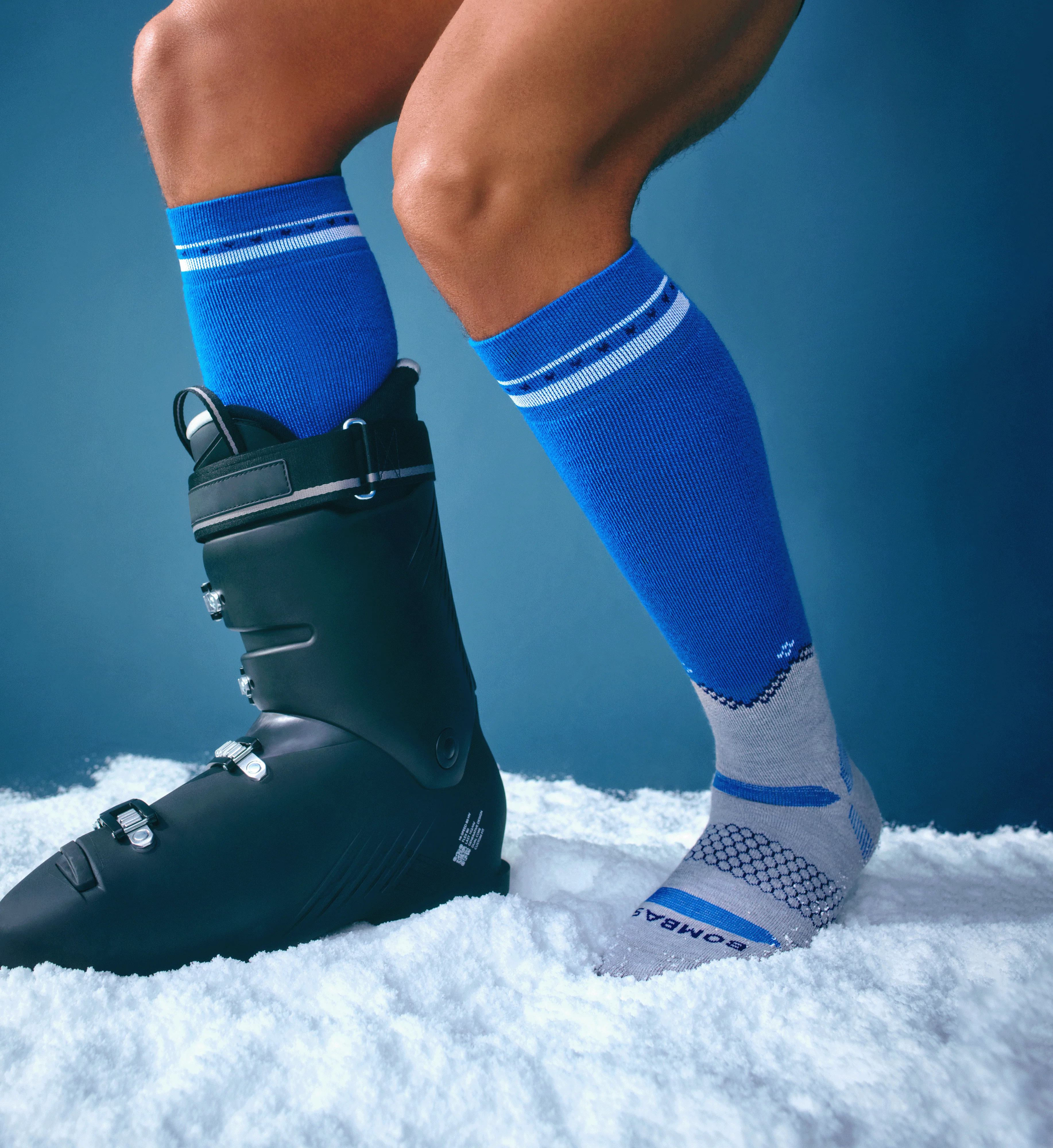 Men's Full-Cushion Merino Wool Blend Ski & Snowboard Sock 2-Pack - Image 2