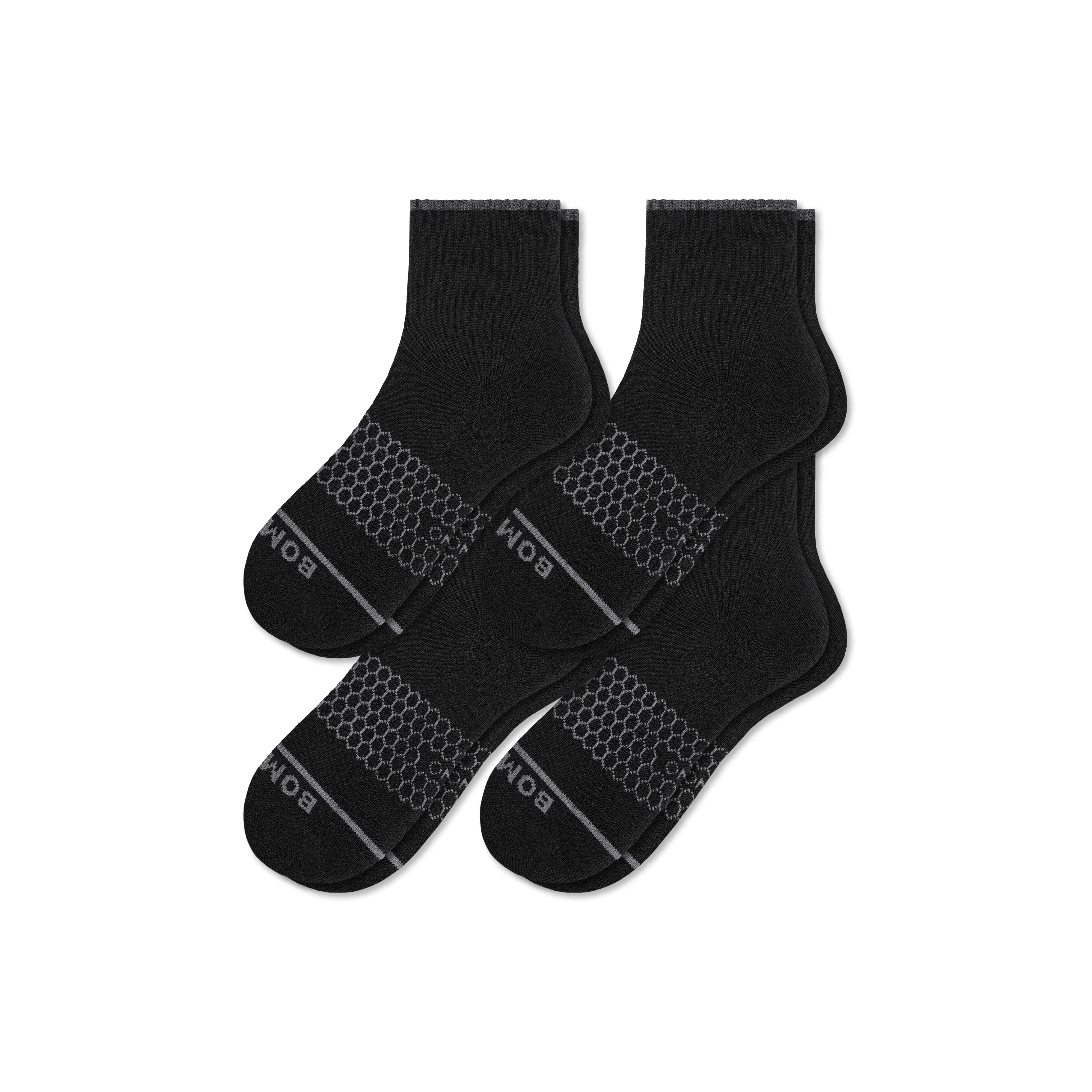 Men's Merino Wool Blend Quarter Sock 4-Pack - Image 20