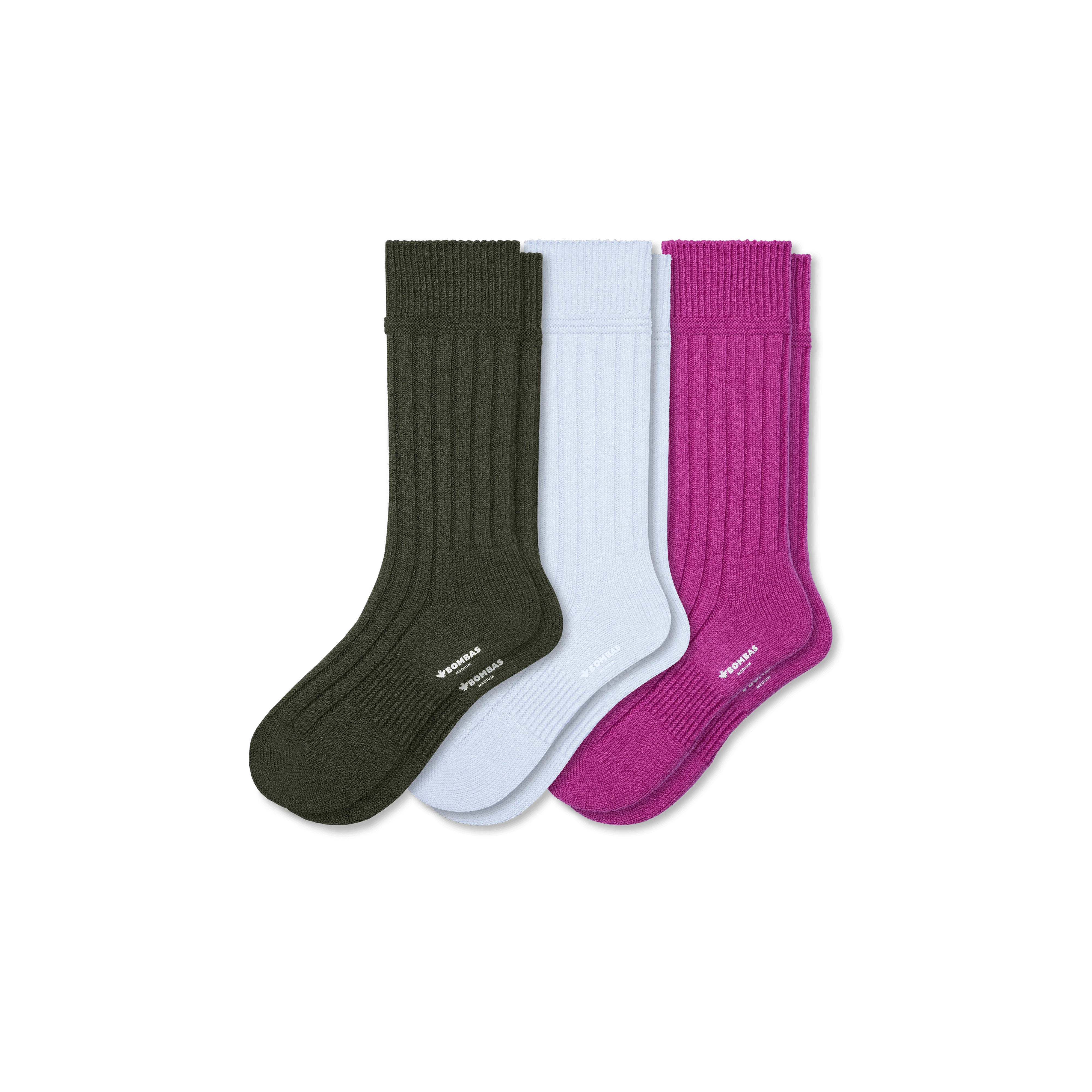 Men's Merino Cashmere Blend Rib Calf Sock 3-Pack - Image 10