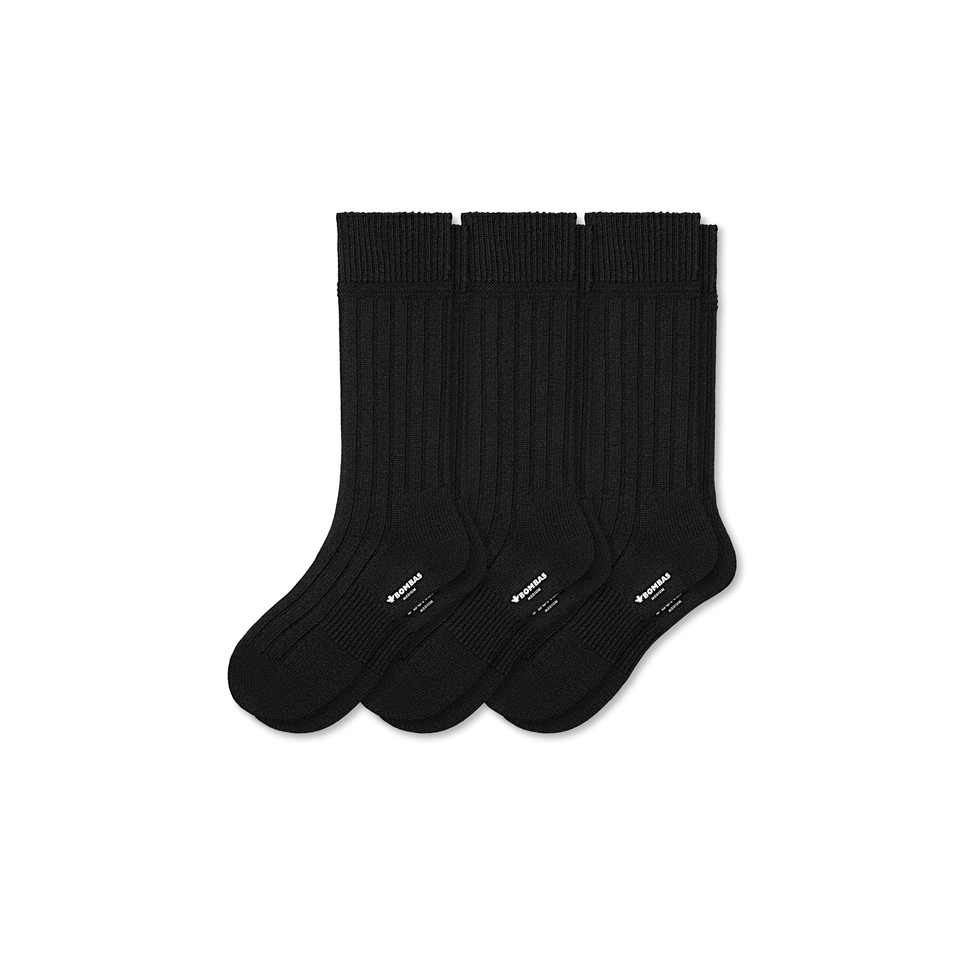 Men's Merino Cashmere Blend Rib Calf Sock 3-Pack - Image 20