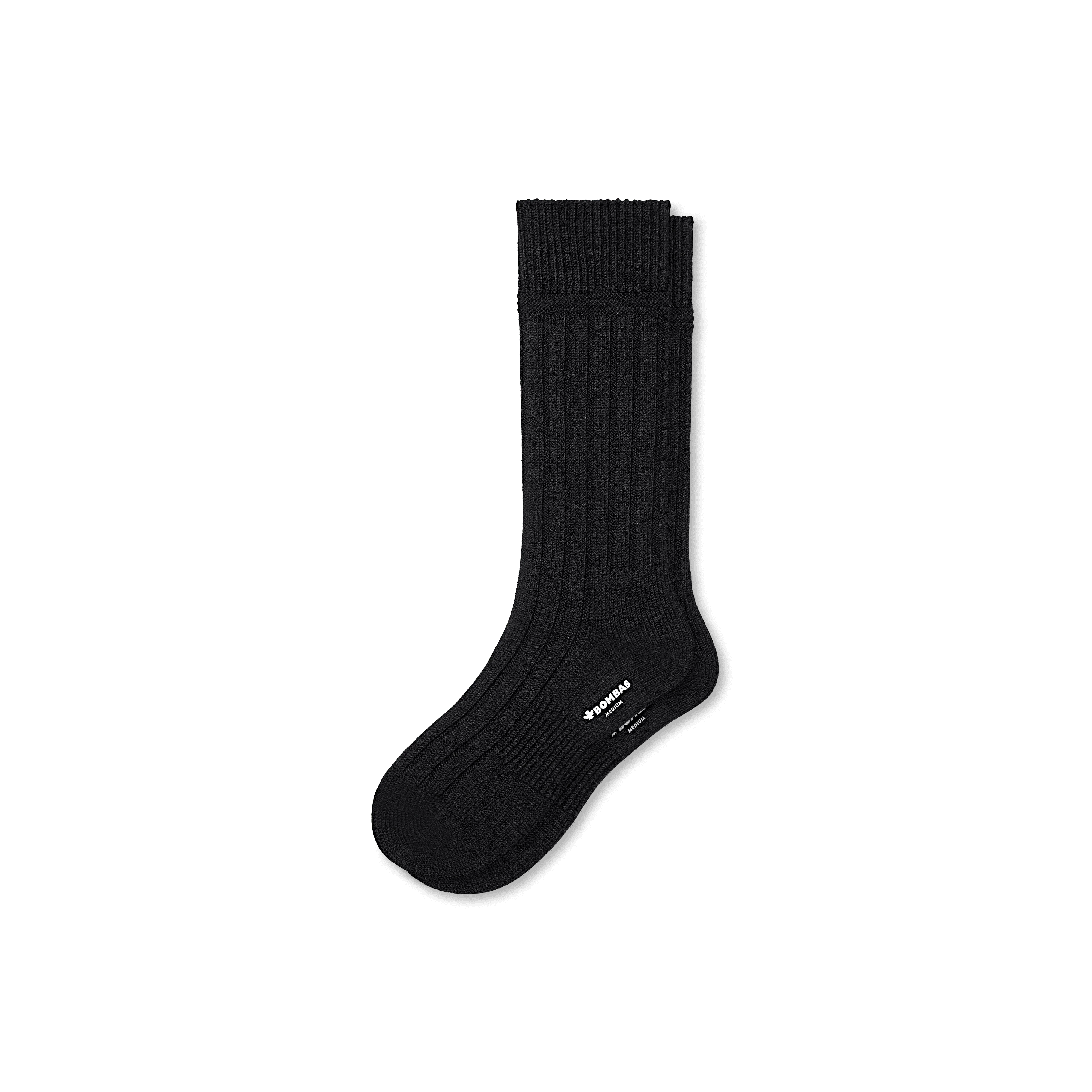 Men's Merino Cashmere Blend Rib Calf Socks - Image 16
