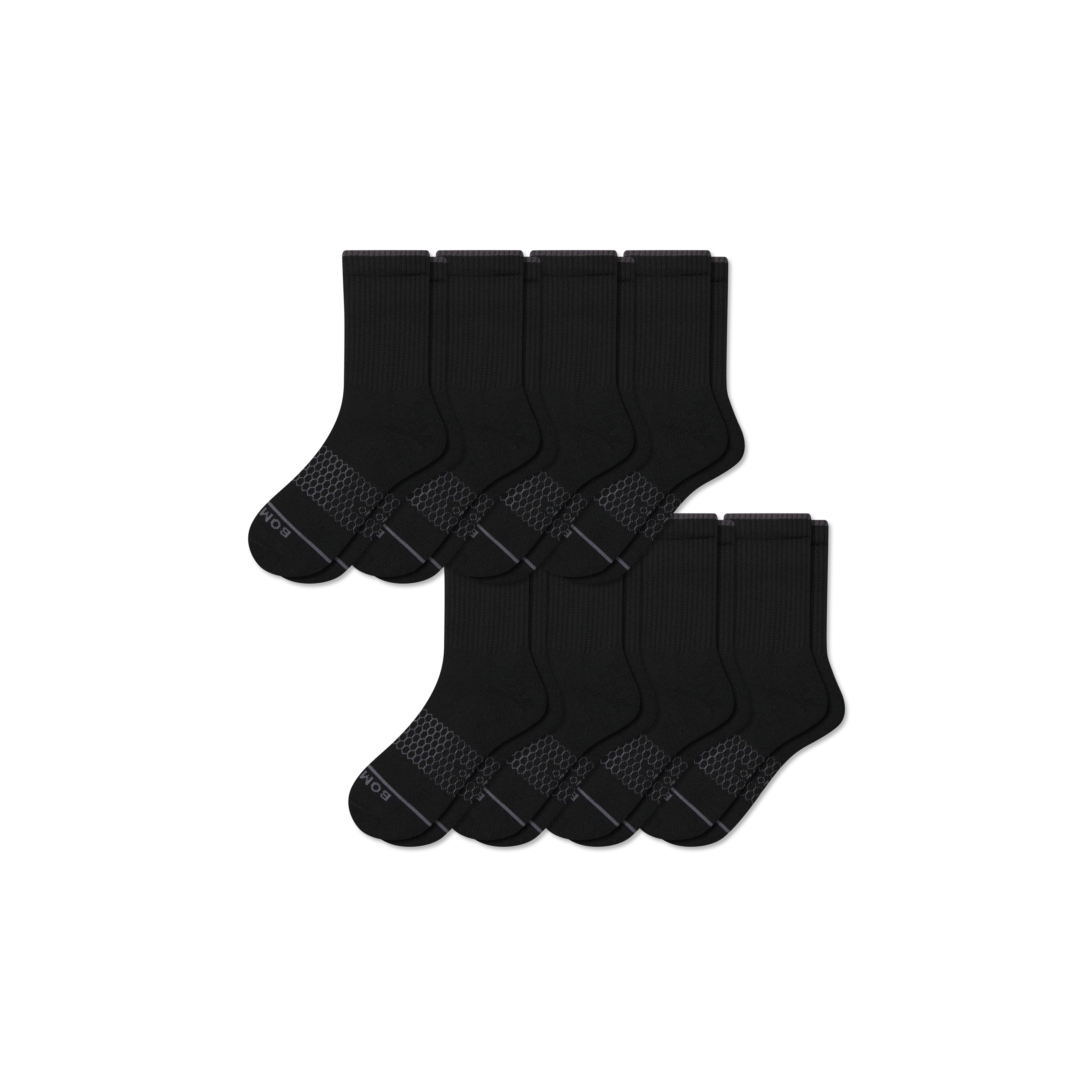 Men's Merino Wool Blend Half Calf Sock 8-Pack - Image 8