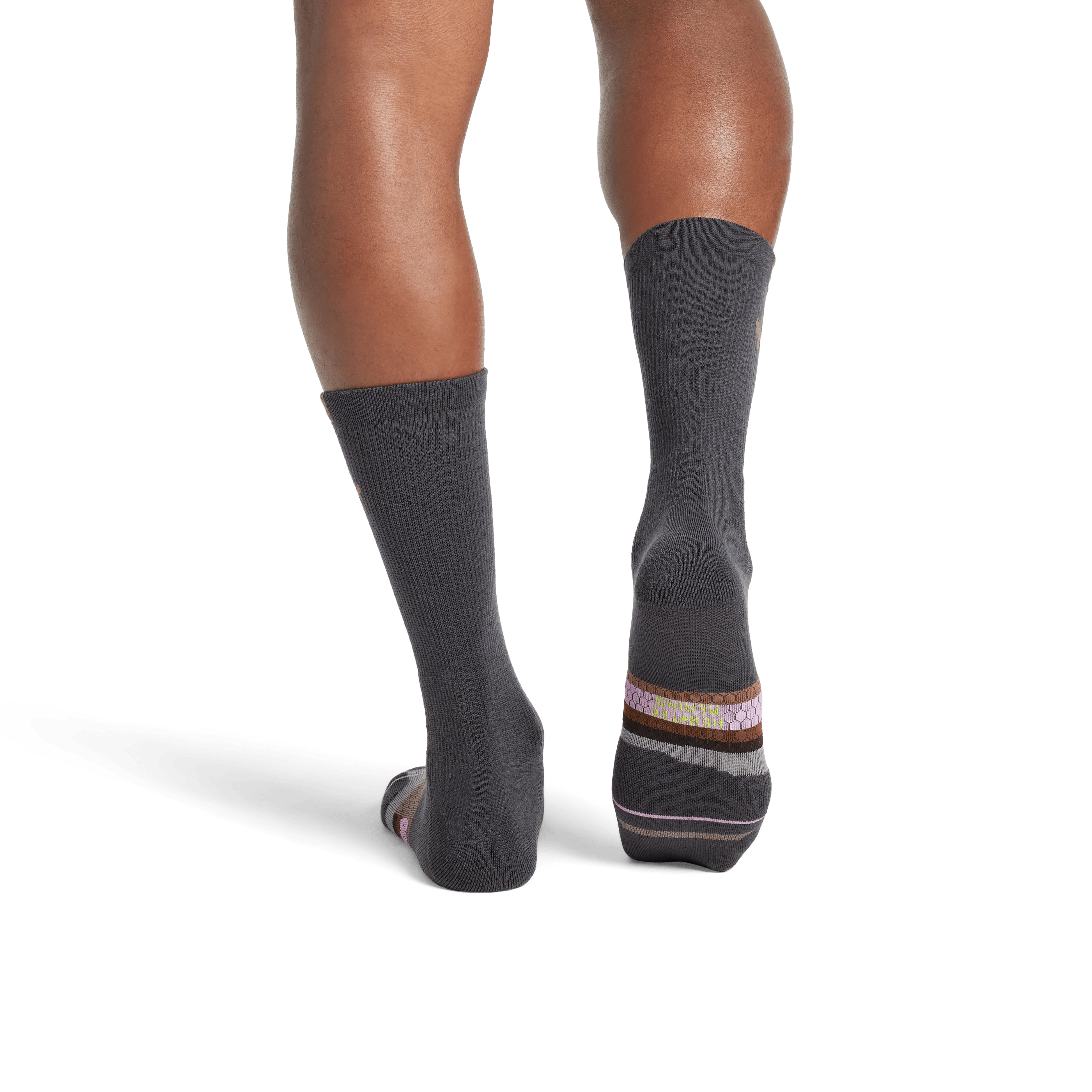 Men's Merino Wool Blend Run Calf Sock 6-Pack - Image 14