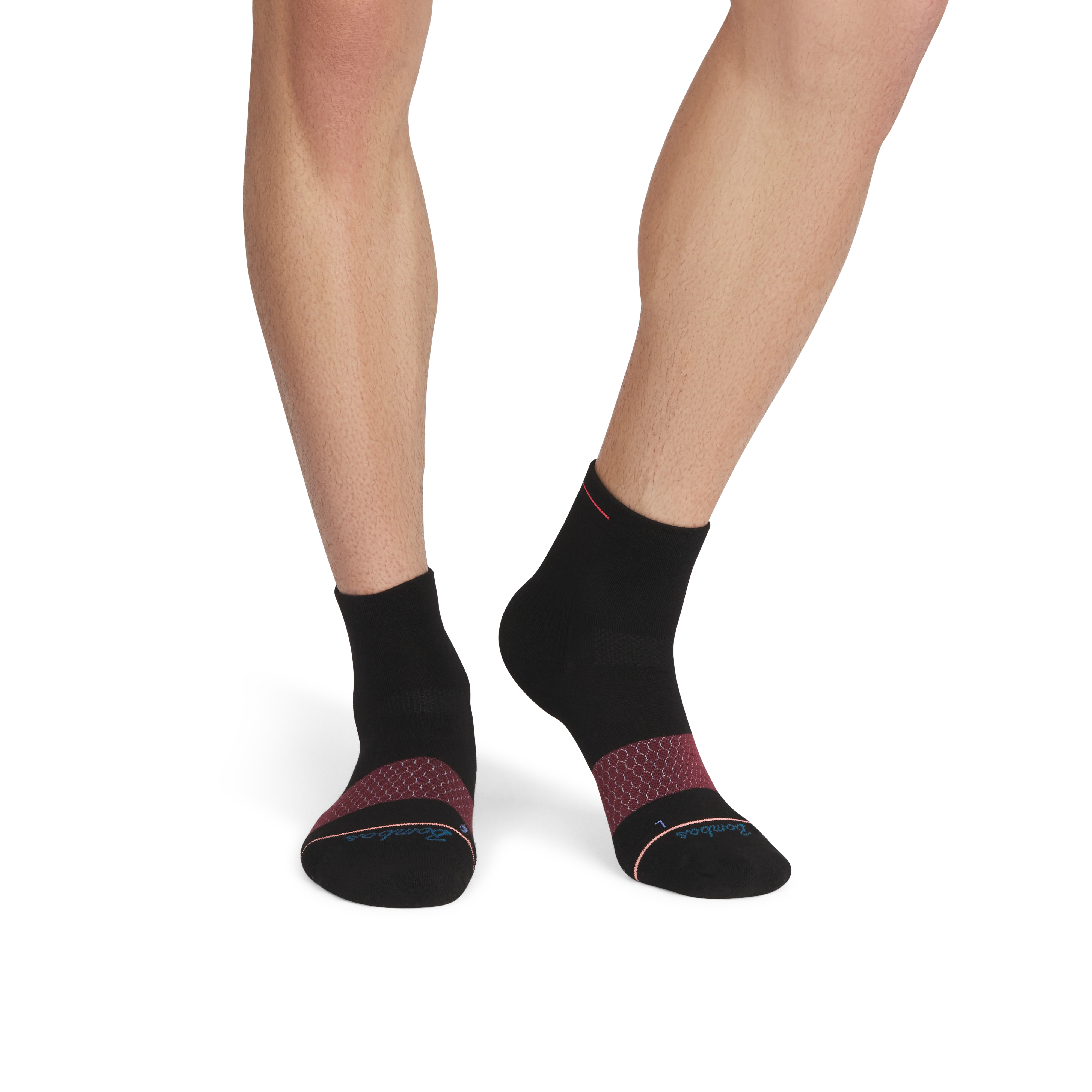 Men's Merino Wool Blend Run Quarter Sock 3-Pack - Image 10