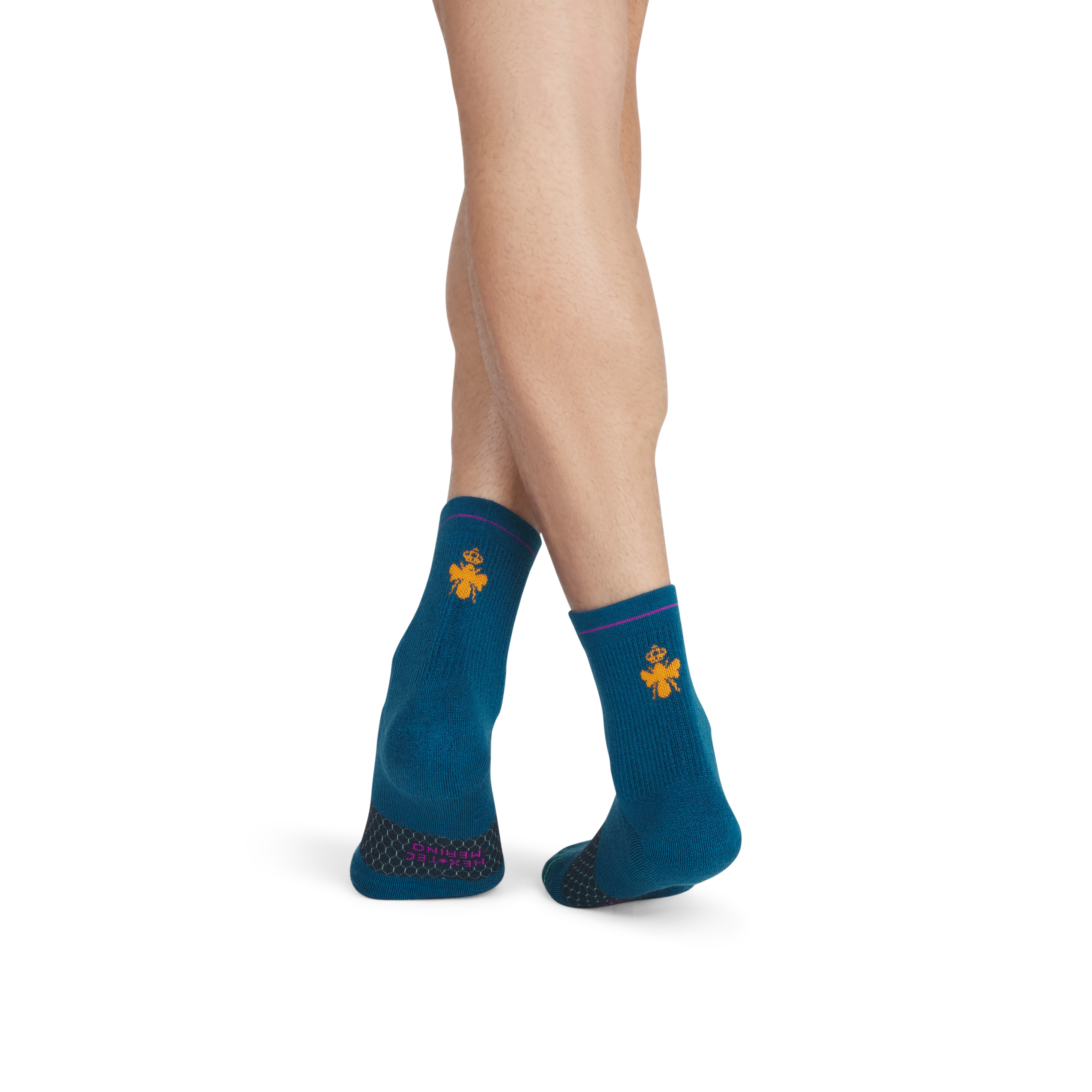 Men's Merino Wool Blend Run Quarter Sock 6-Pack - Image 11