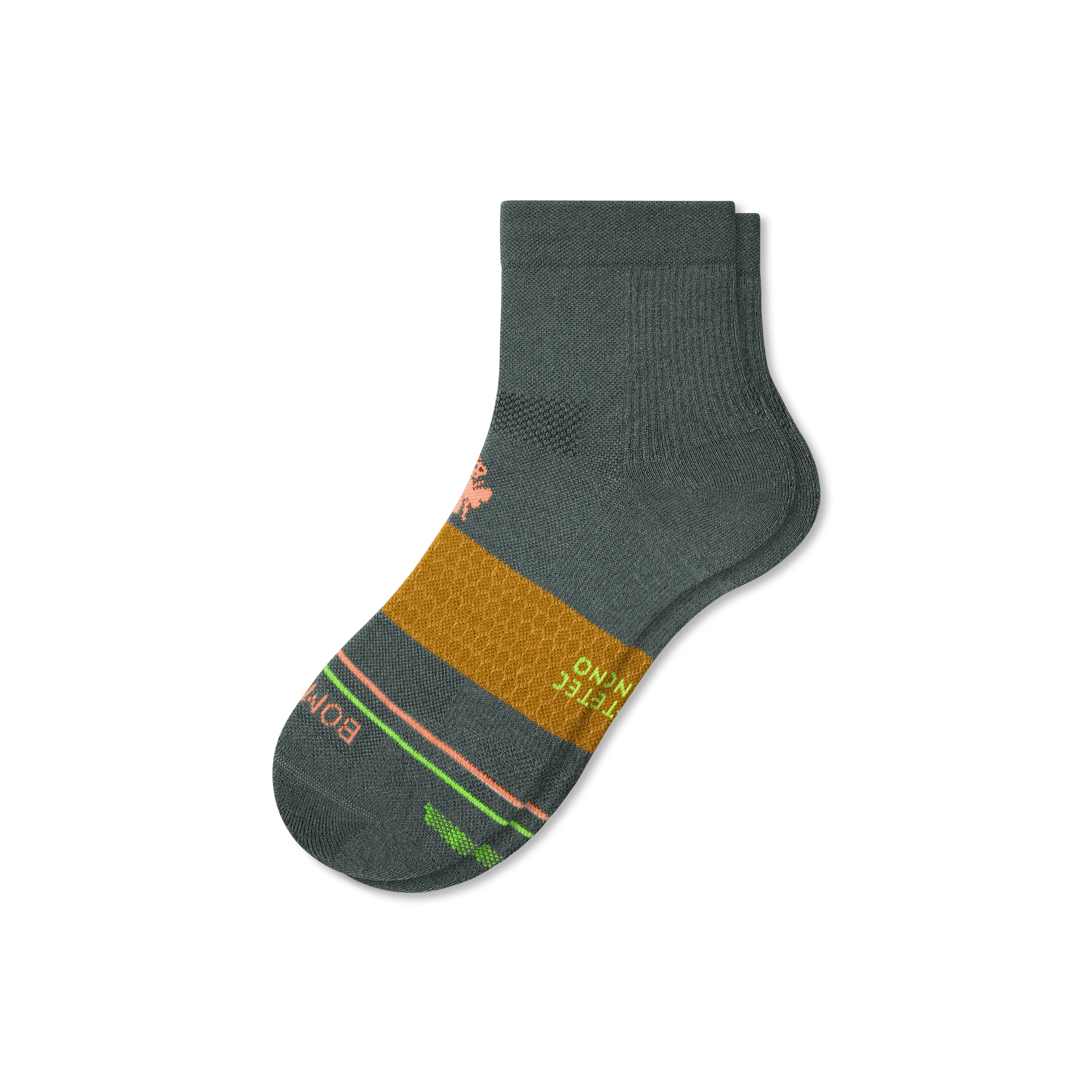 Men's Merino Wool Blend Run Quarter Socks - Image 14