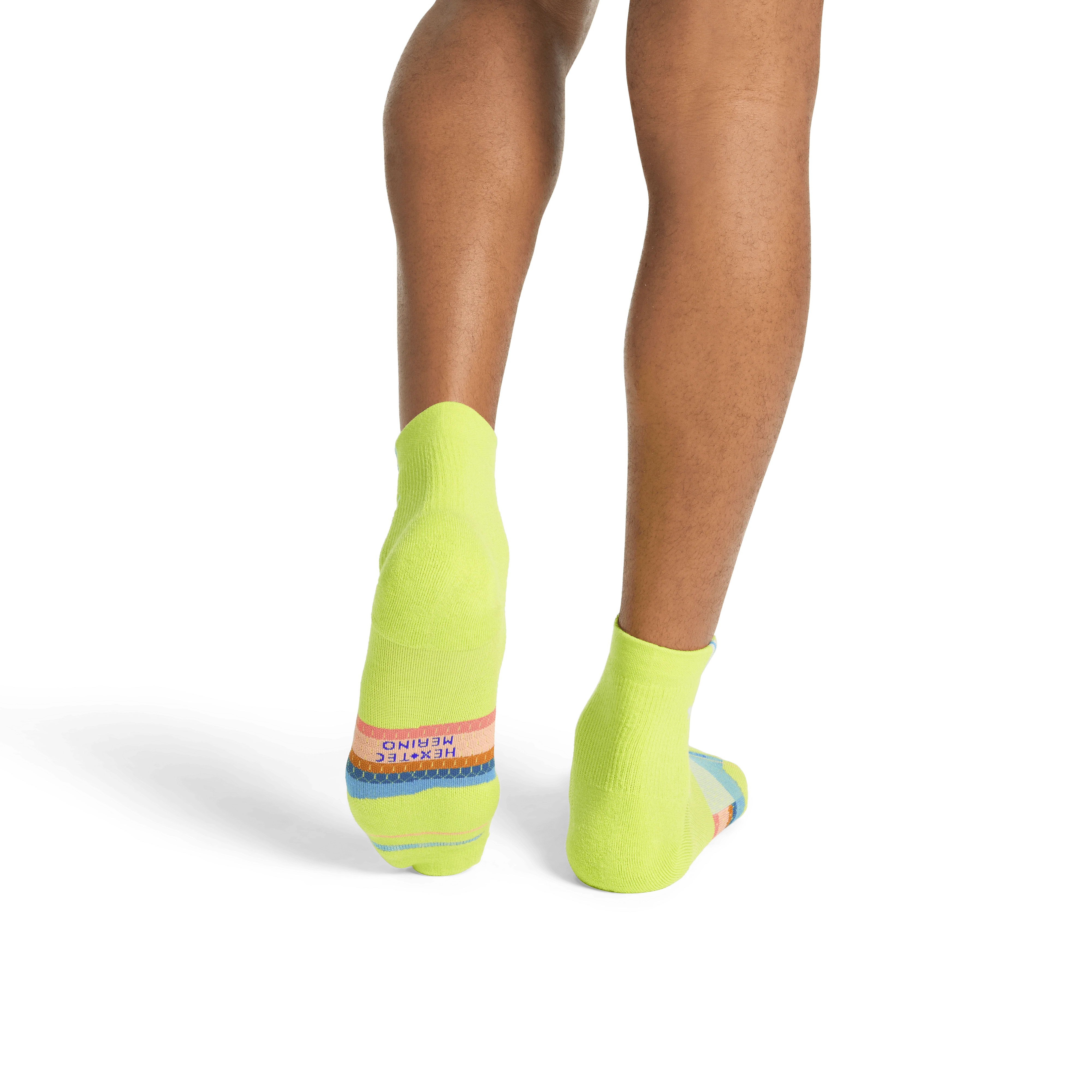 Men's Merino Wool Blend Run Quarter Socks - Image 24