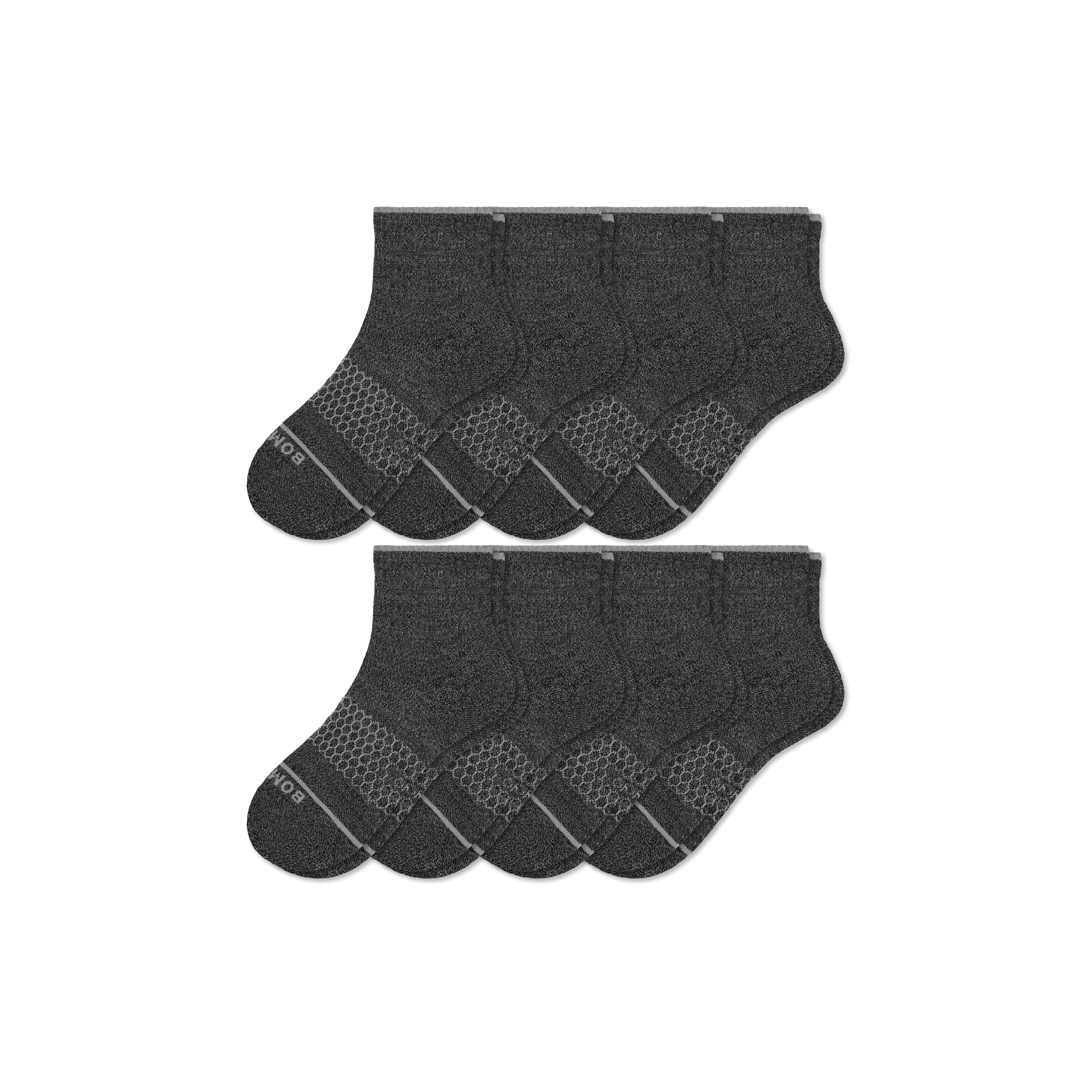 Men's Merino Wool Blend Quarter Sock 8-Pack - Image 12