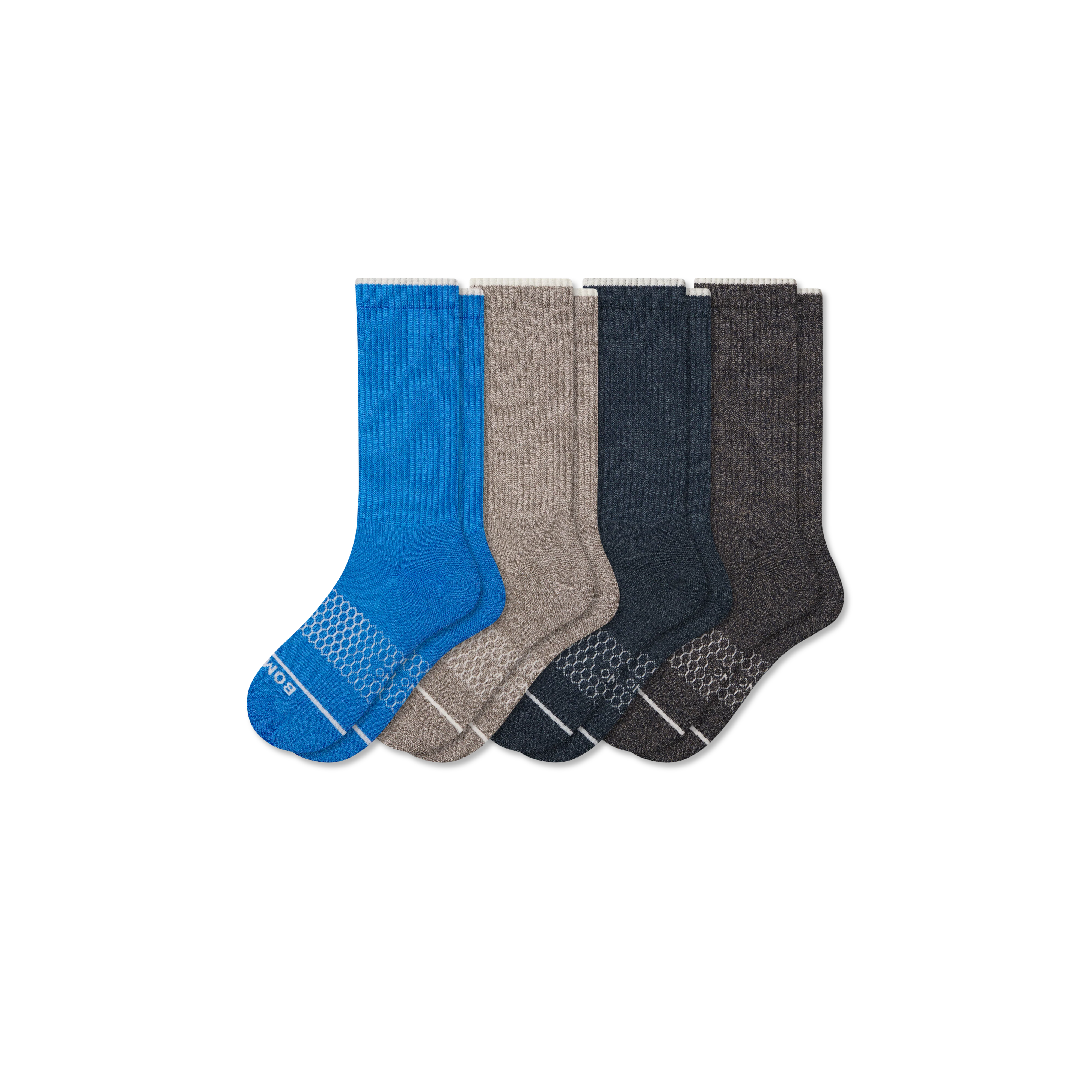 Men's Merino Wool Blend Calf Sock 4-Pack - Image 7