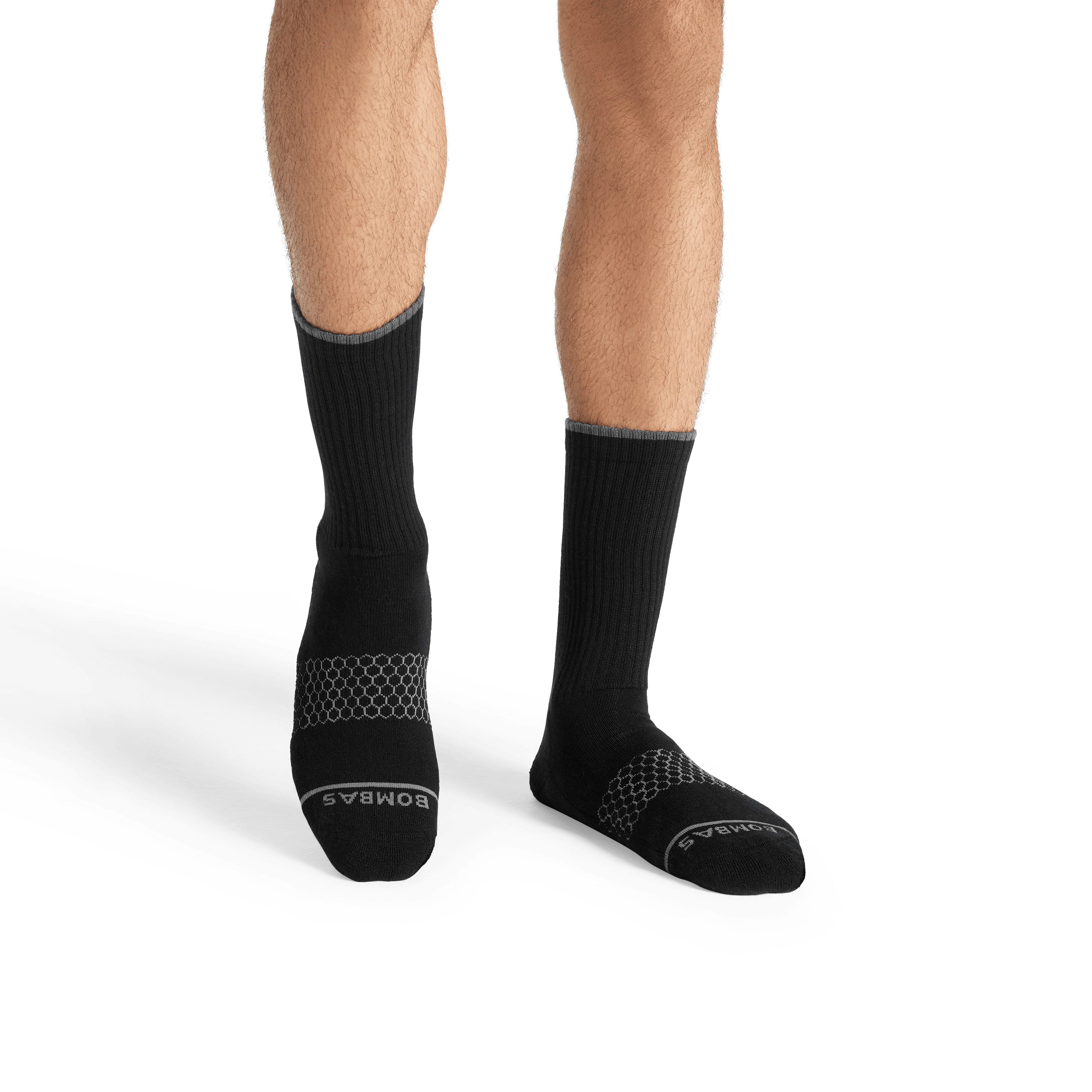 Men's Merino Wool Blend Calf Socks - Image 10