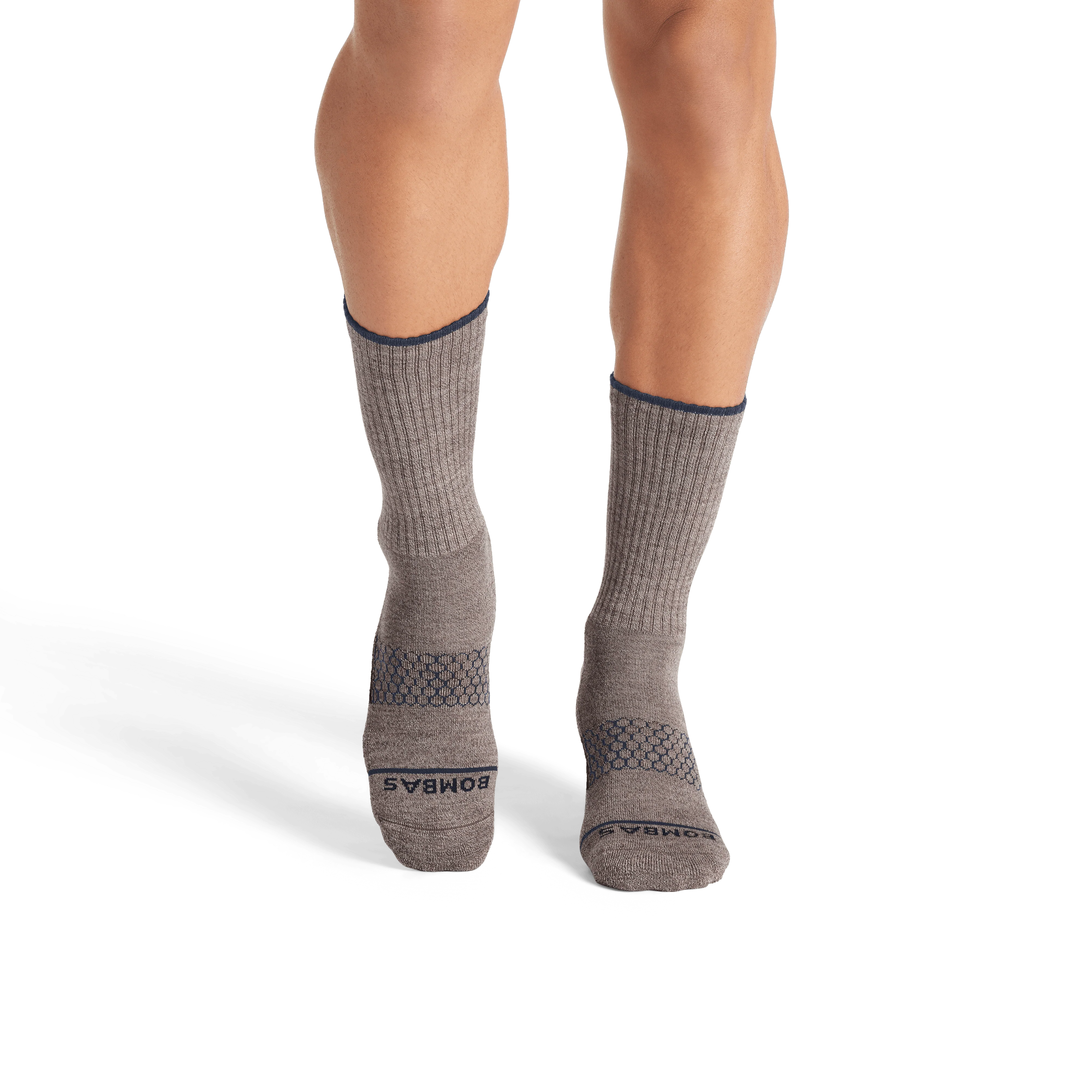 Men's Merino Wool Blend Calf Socks - Image 24