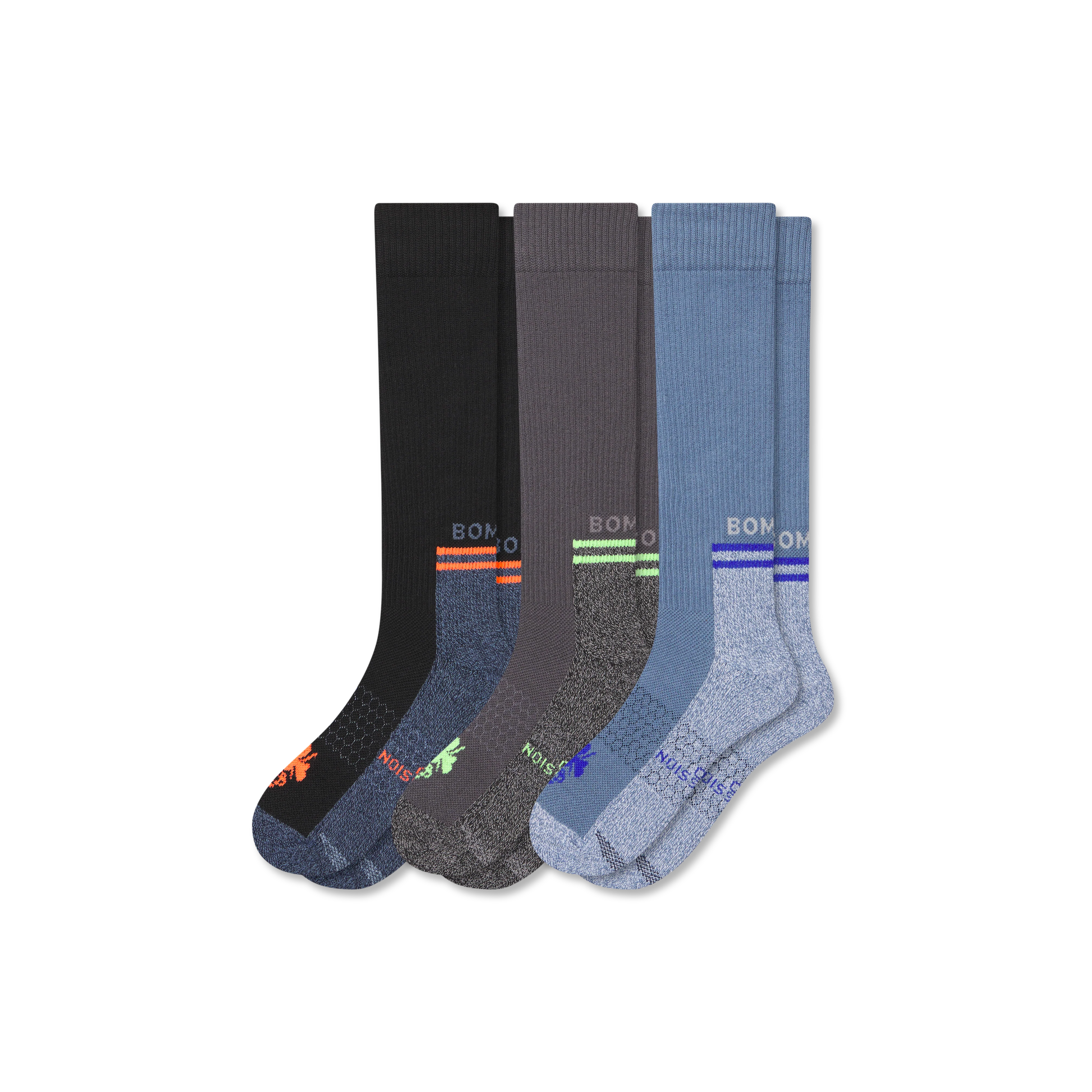 Men's Performance Compression Knee High Sock 3-Pack (20-30mmHg) - Image 13