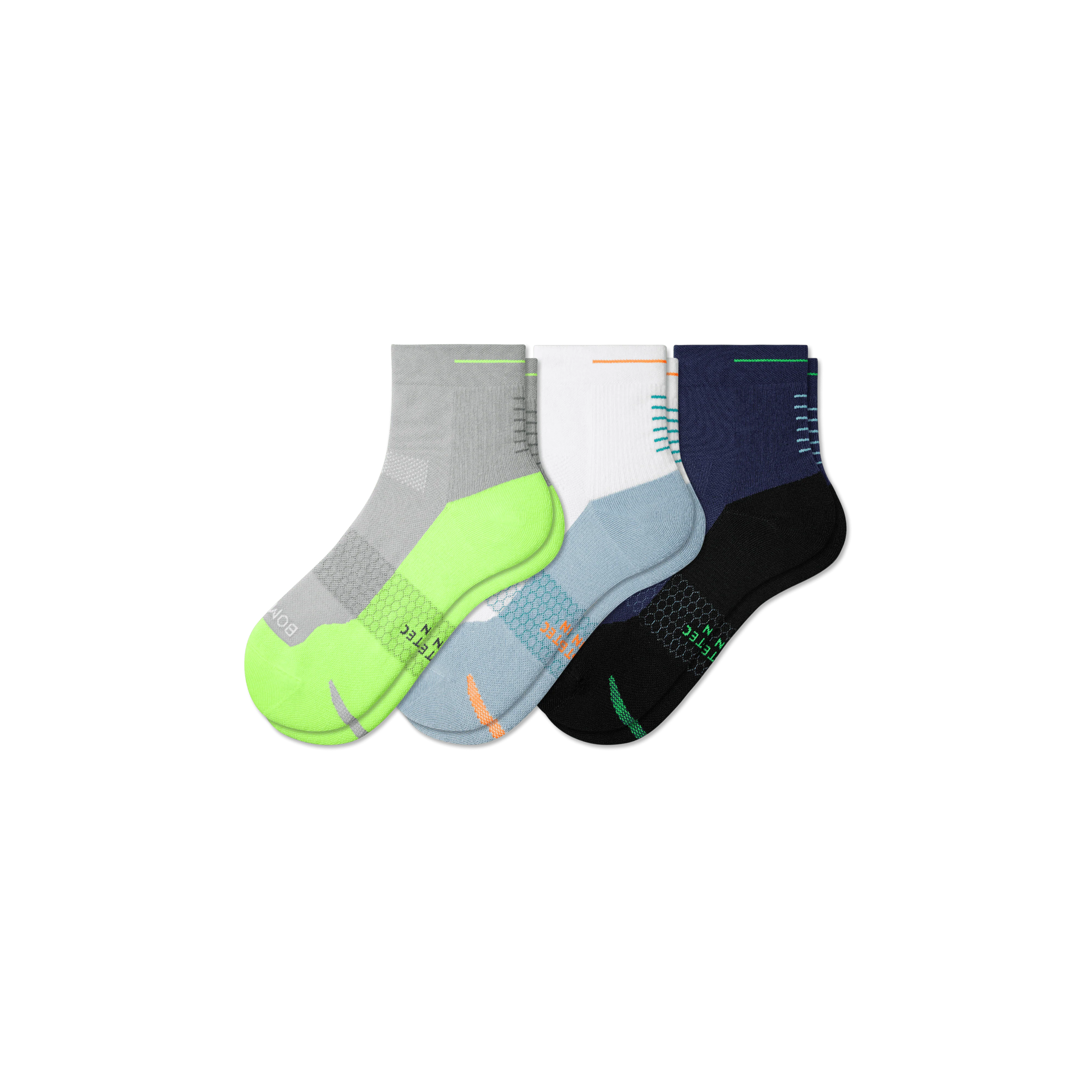 Men's Run Quarter Sock 3-Pack - Image 18