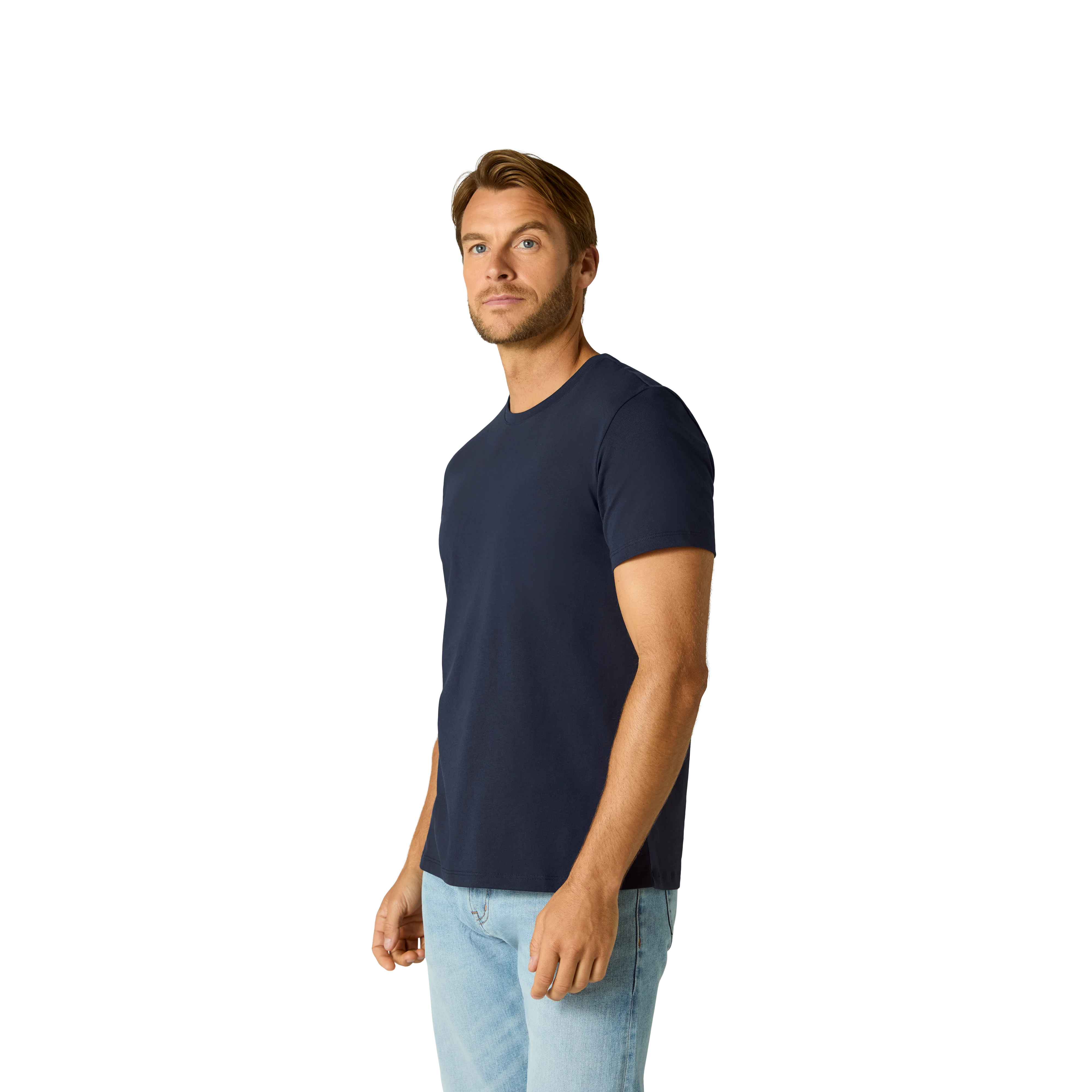 Men's Pima Cotton Crew Neck T-Shirt - Image 32