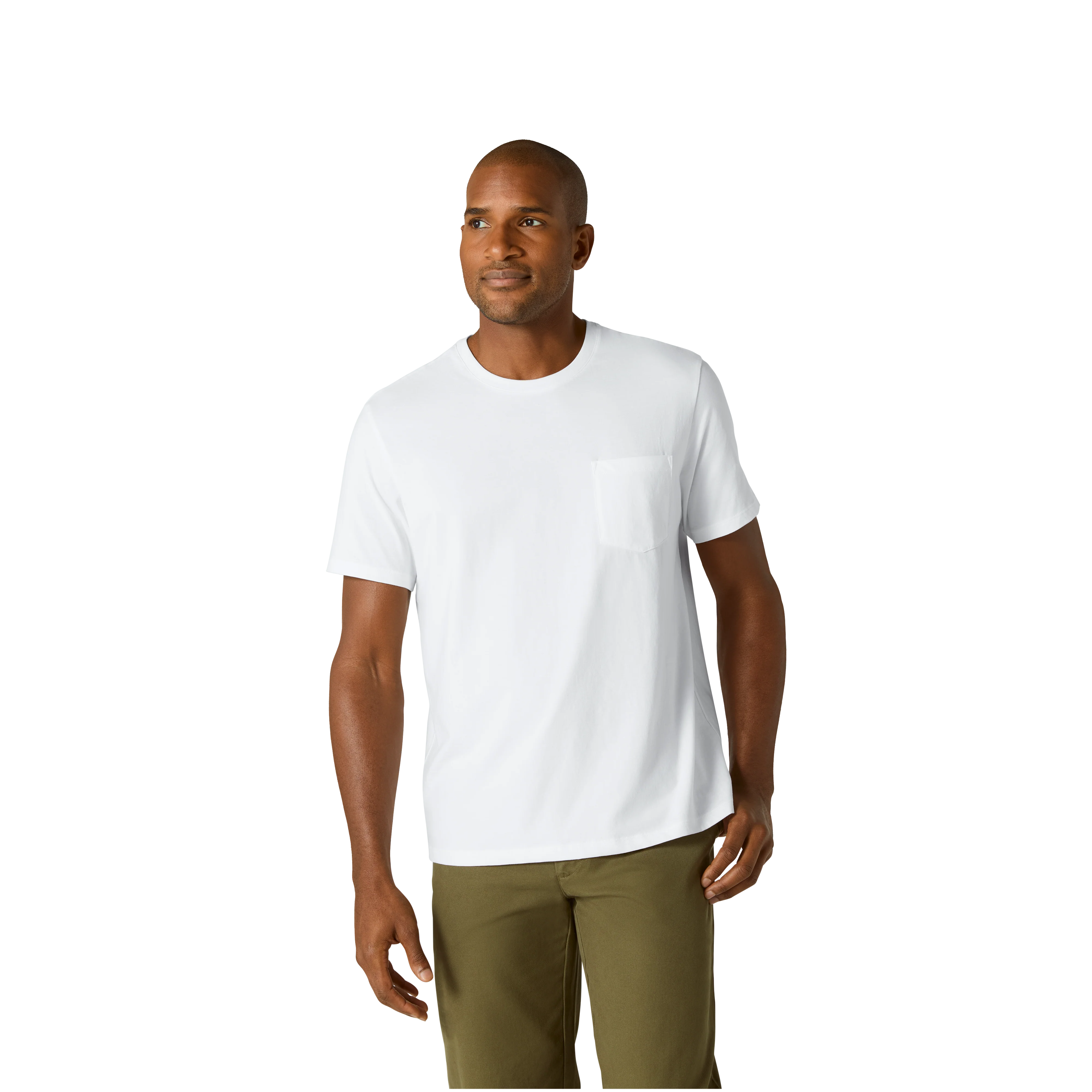 Men's Pima Cotton Pocket Crew Neck T-Shirt - Image 4