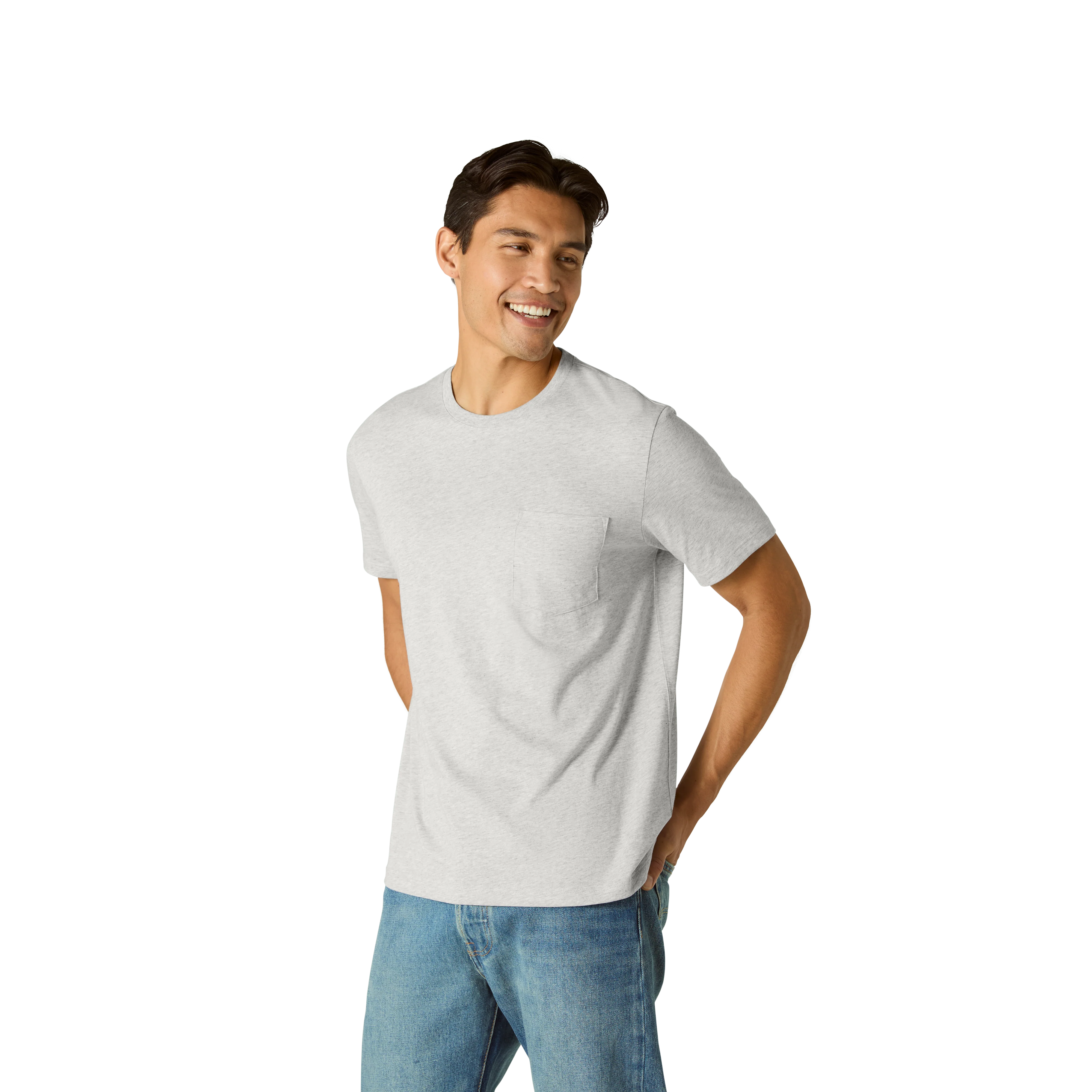 Men's Pima Cotton Pocket Crew Neck T-Shirt 6-Pack - Image 10