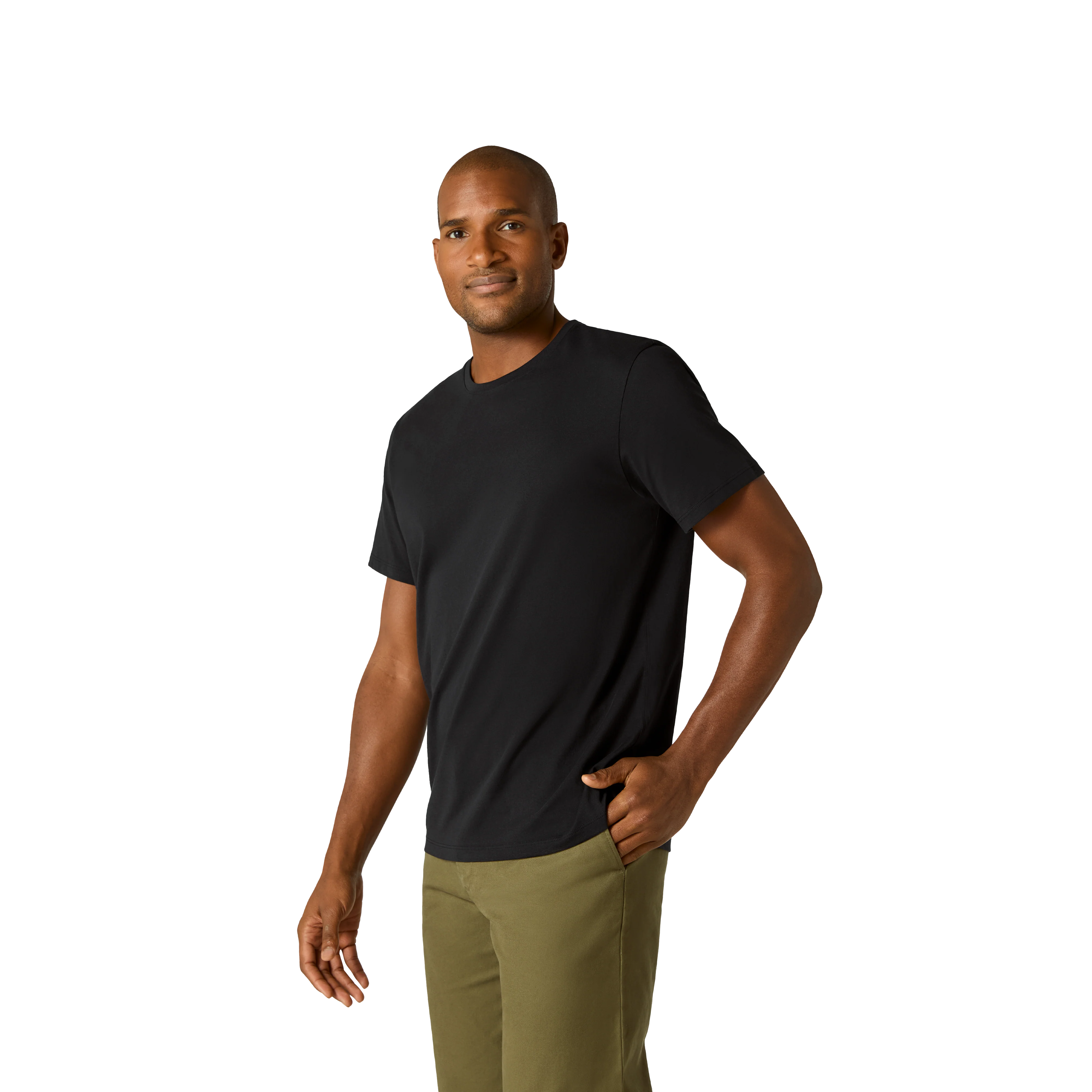 Men's Pima Cotton Slim Crew Neck T-Shirt - Image 14