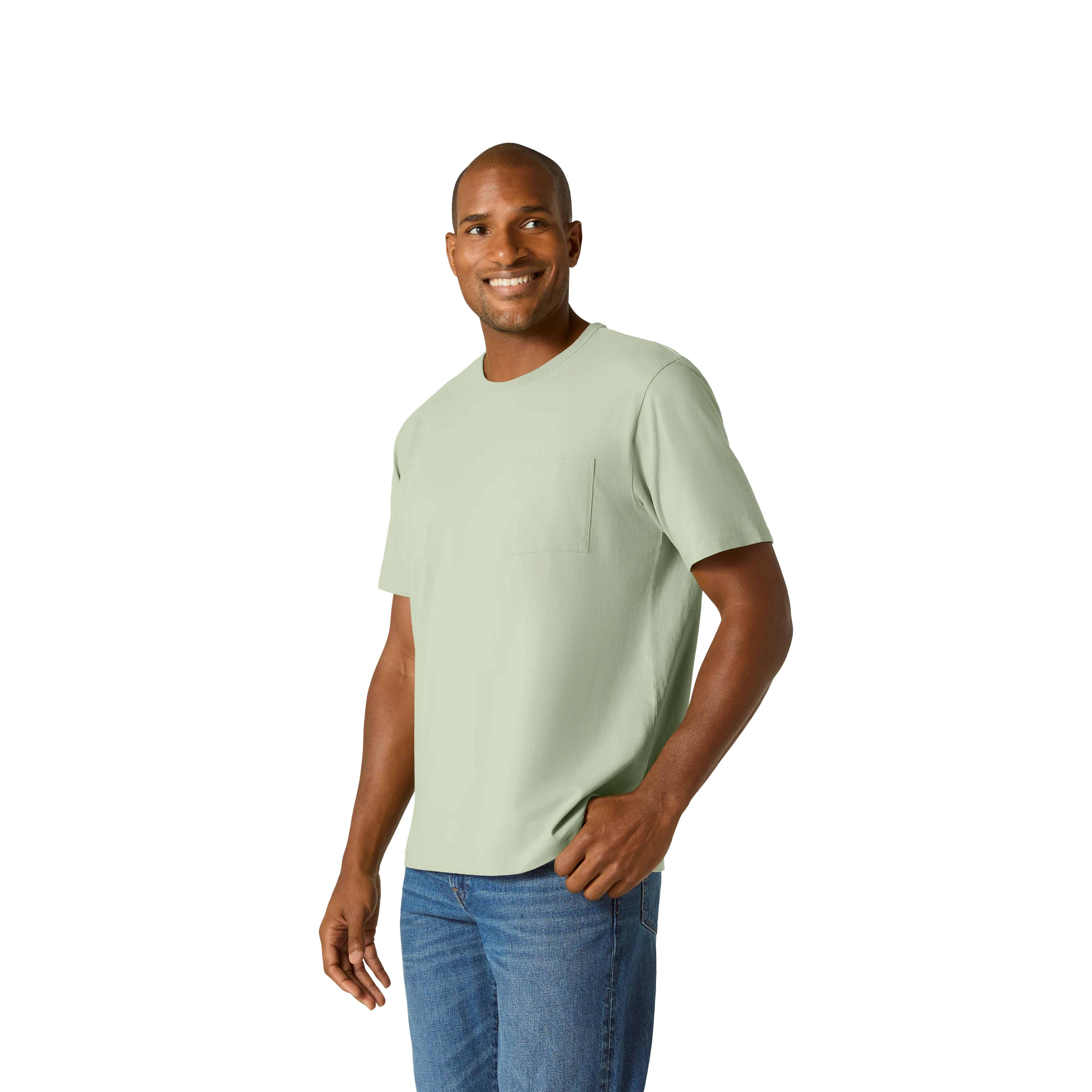 Men’s Premium Weight Pocket Crew Neck T-Shirt - Image 30