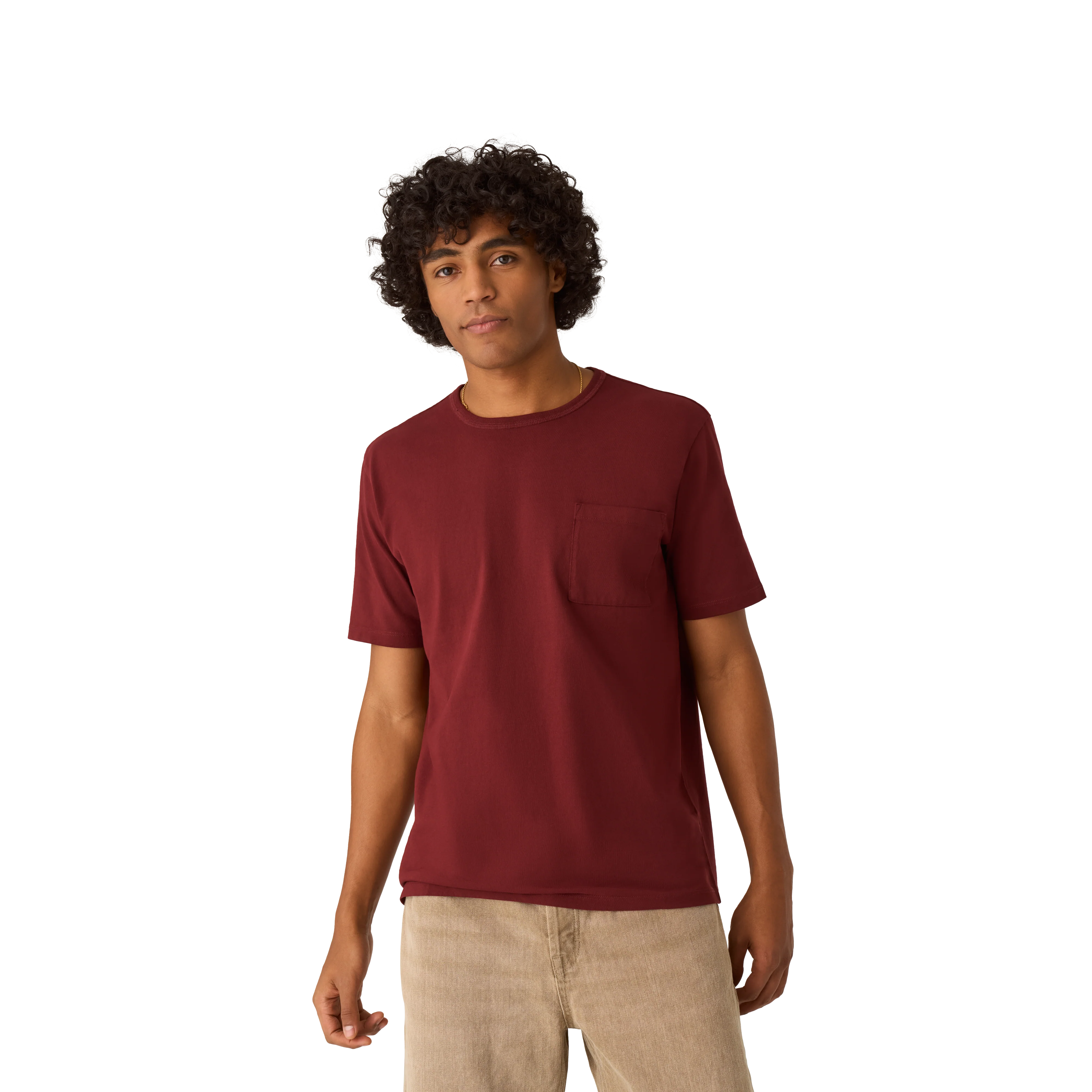 Men’s Premium Weight Pocket Crew Neck T-Shirt - Image 4