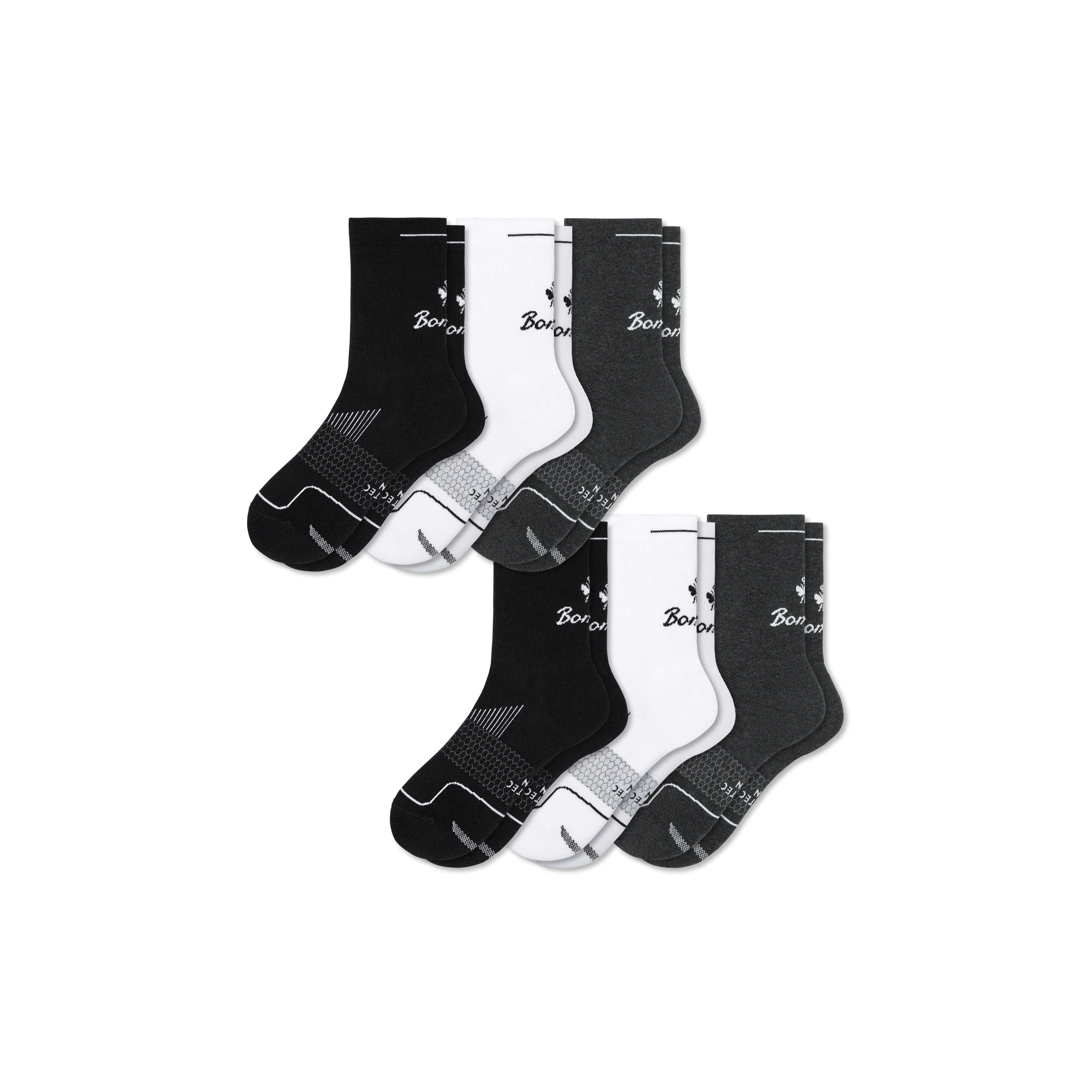 Men's Run Half Calf Sock 6-Pack