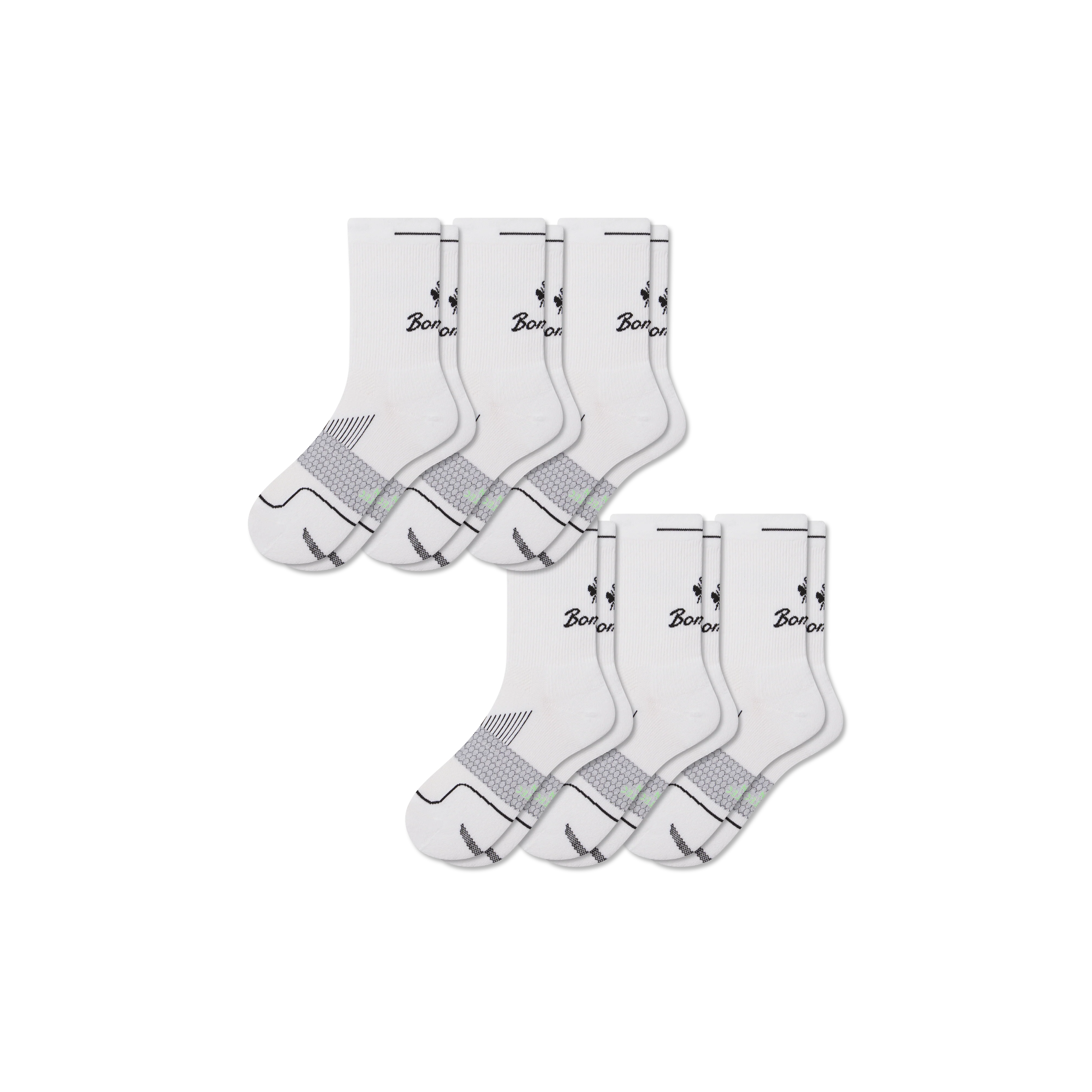 Men's Run Half Calf Sock 6-Pack - Image 7