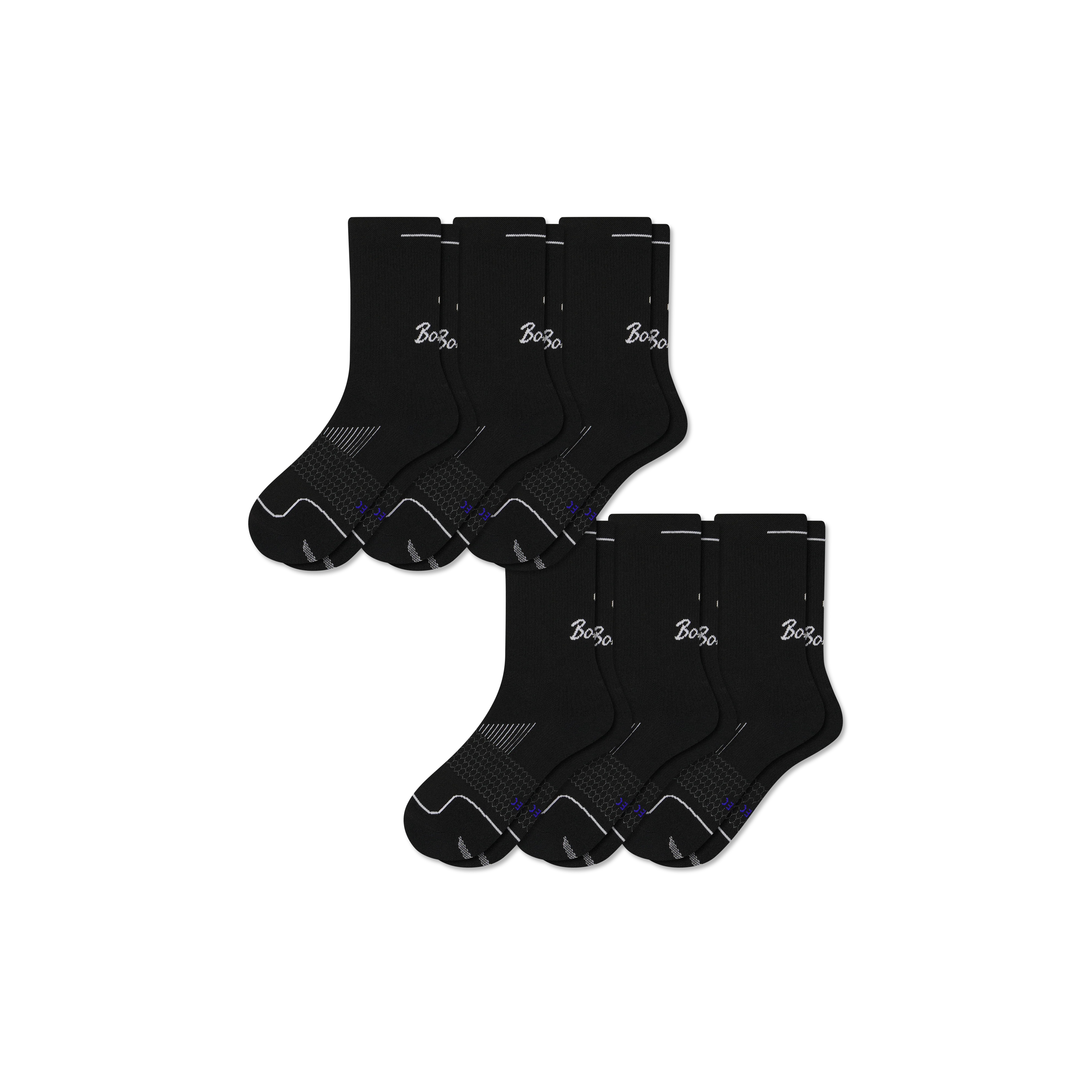 Men's Run Half Calf Sock 6-Pack - Image 9