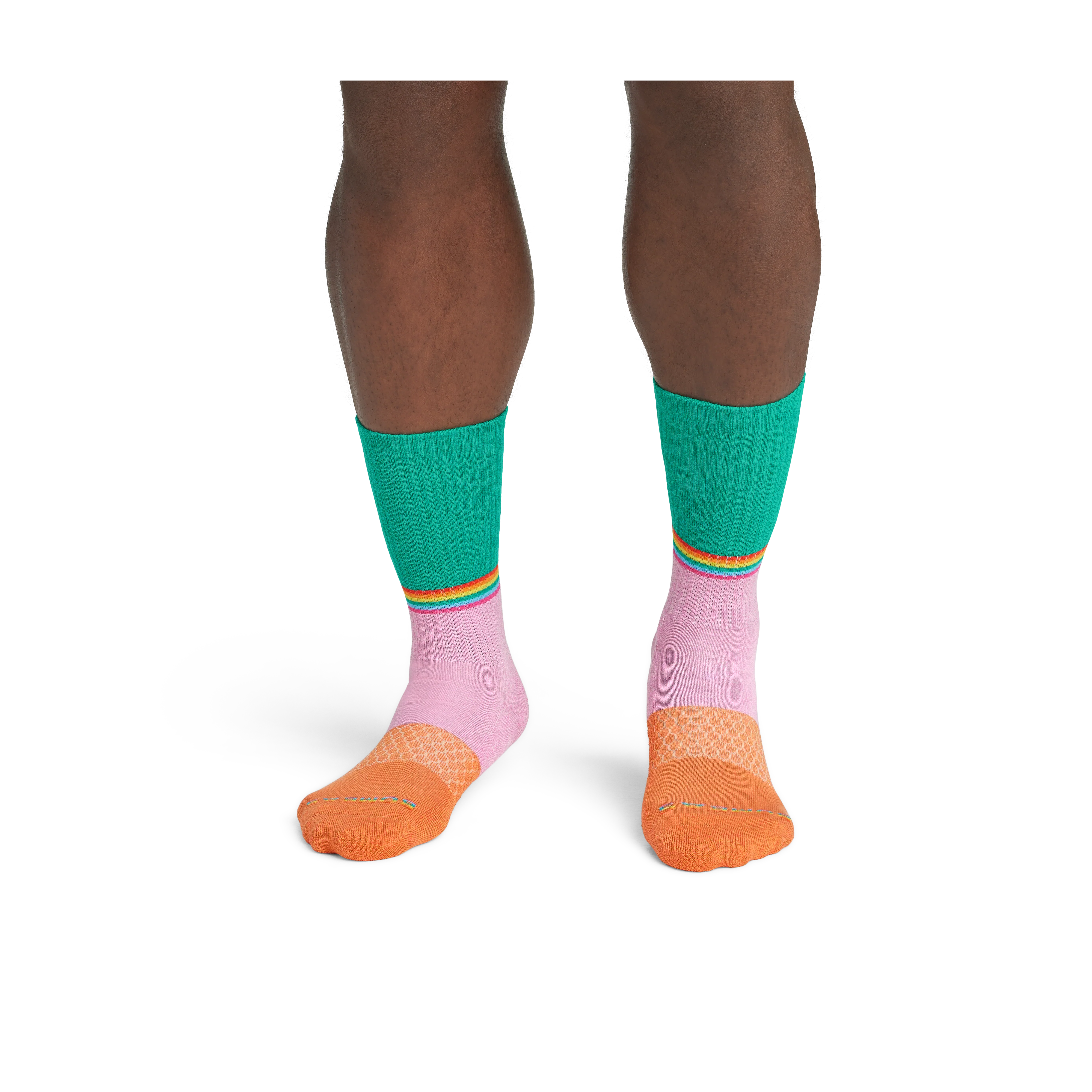 Pride Tri-Block Calf Sock 4-Pack - Image 3