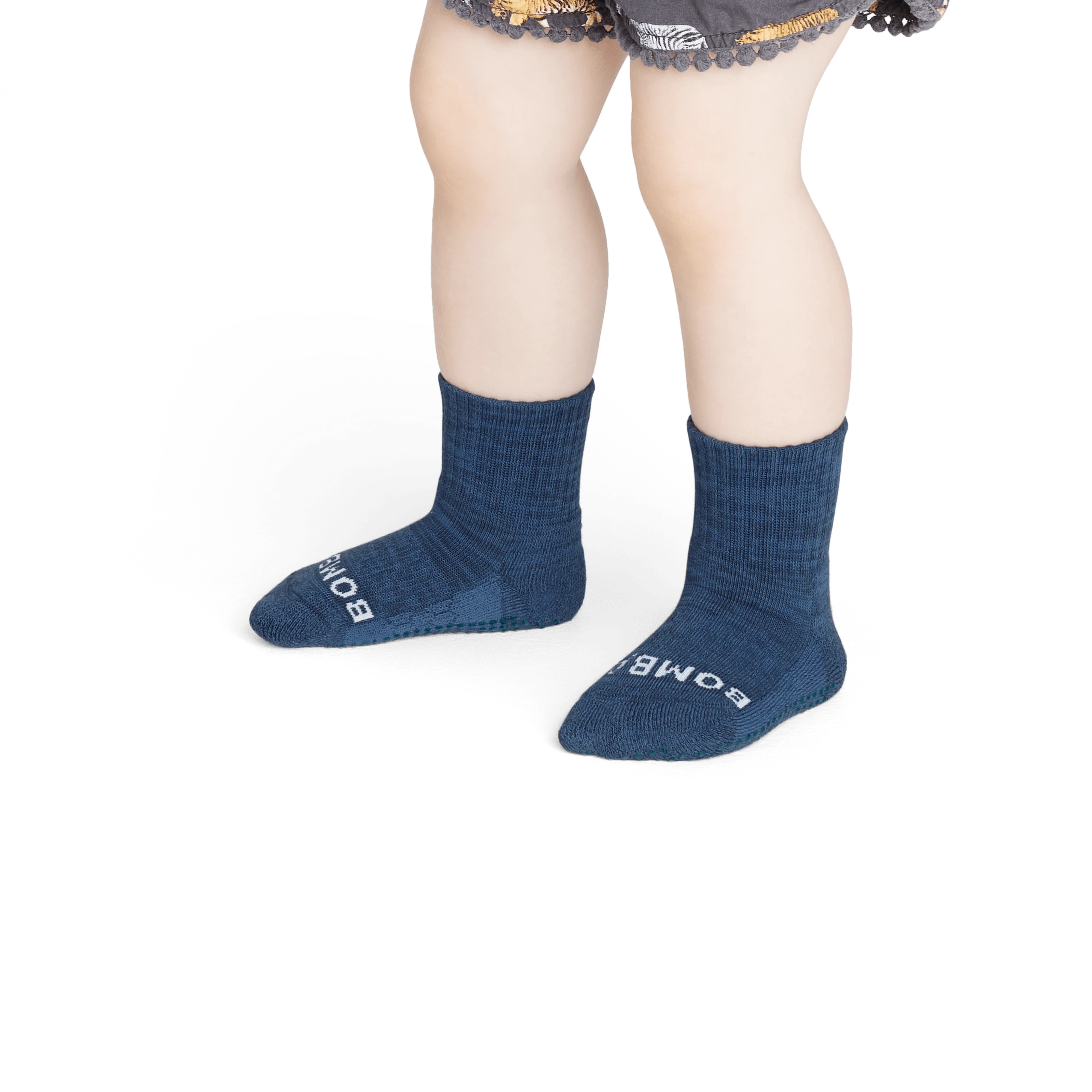 Toddler Two Tone Gripper Calf Sock 4-Pack - Image 9