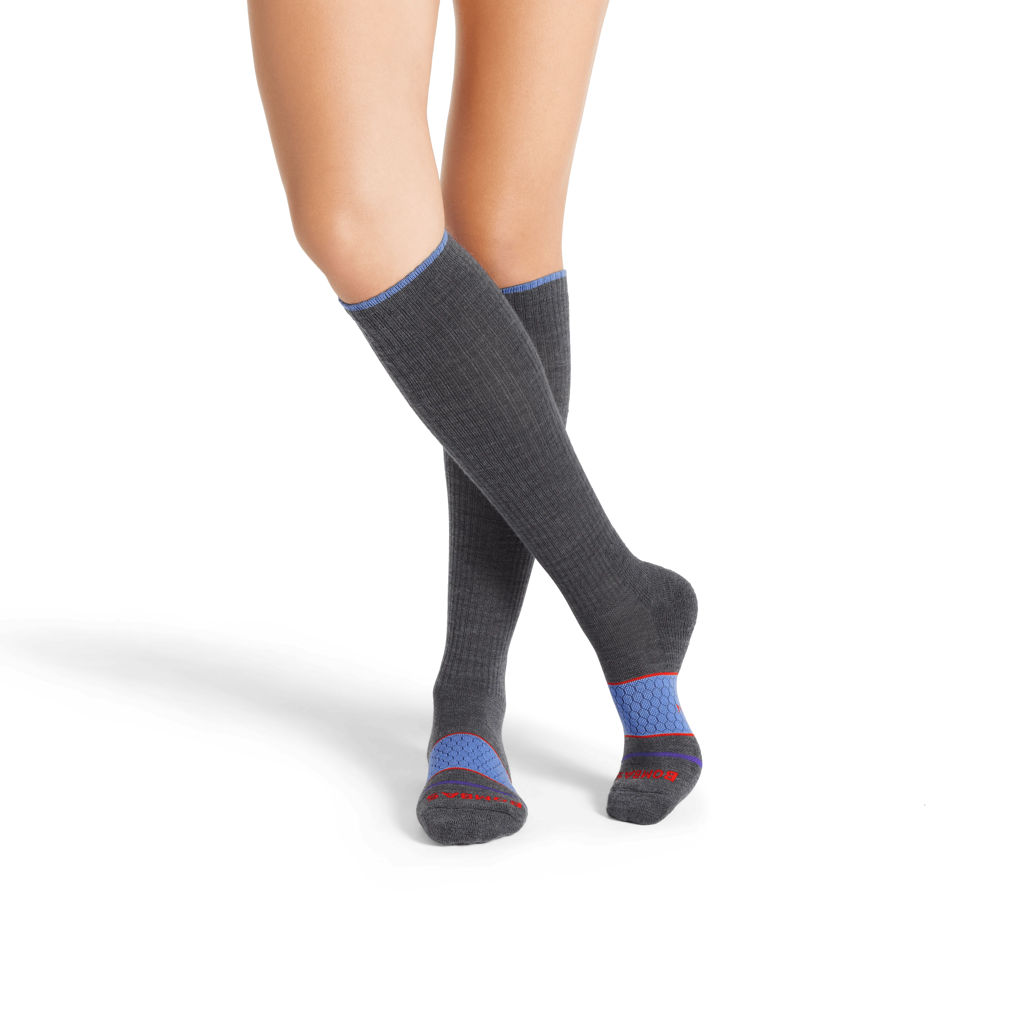 Women's Merino Wool Blend Everyday Compression Knee High Socks (15-20mmHg) - Image 14