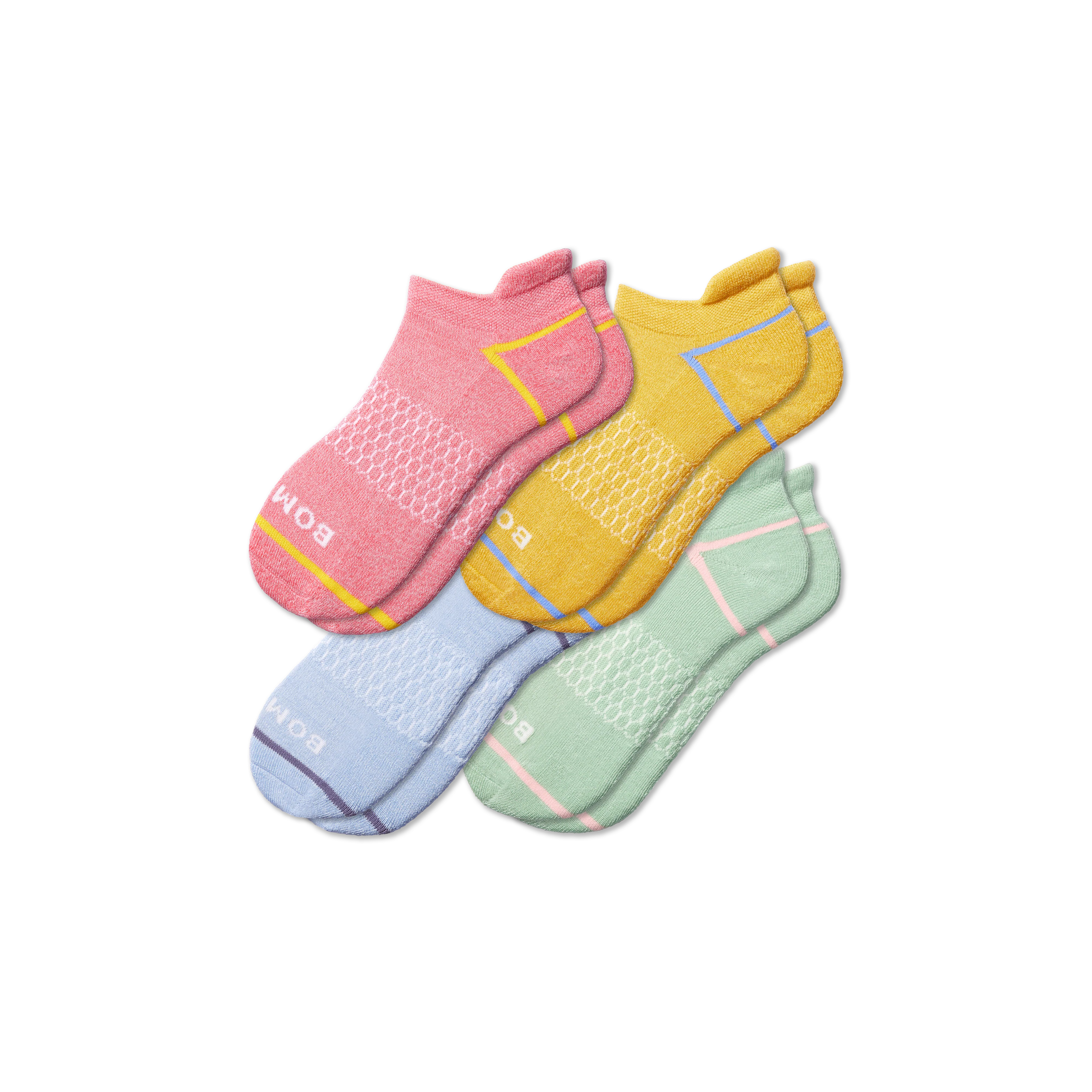 Women's Border Stripe Ankle Sock 4-Pack