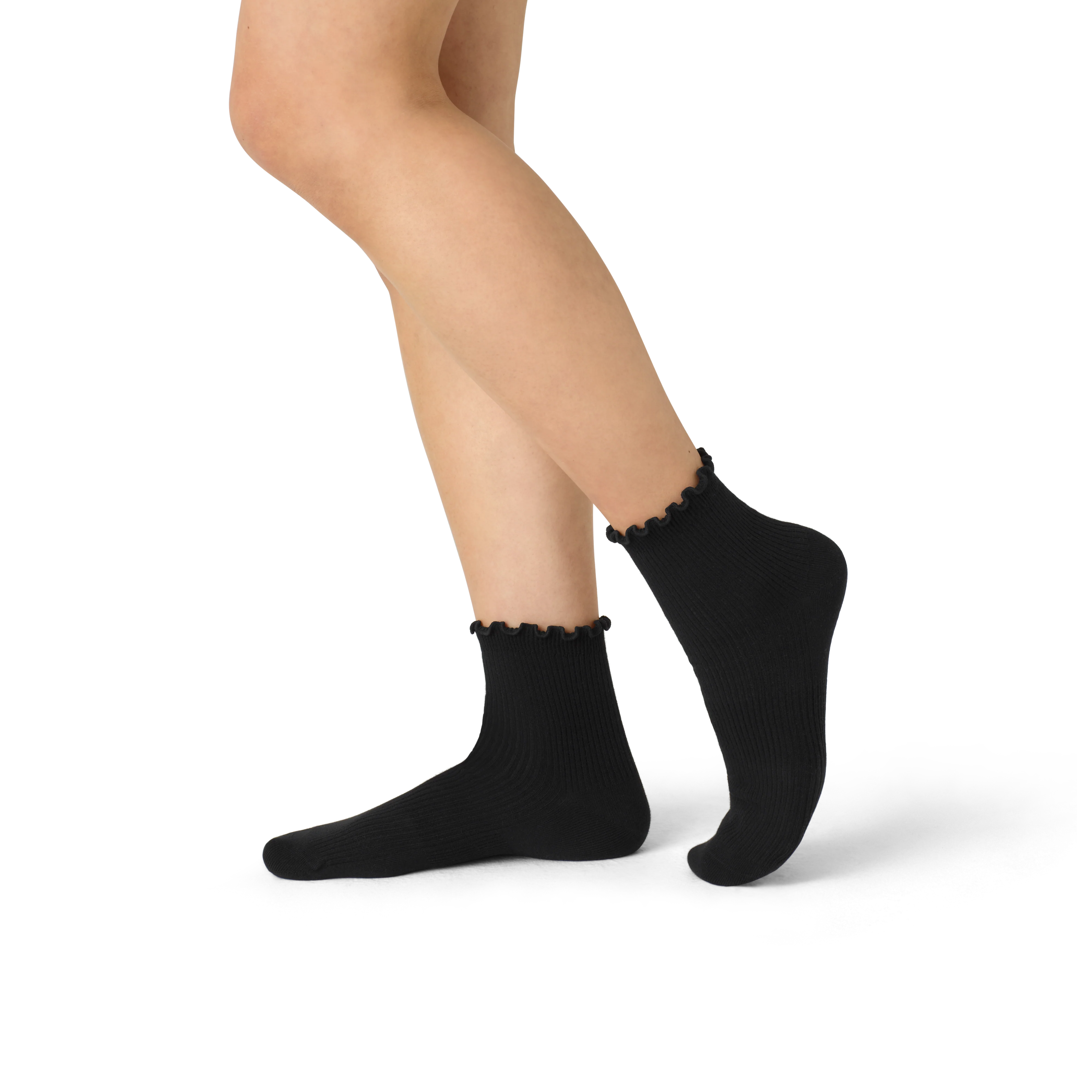 Women's Ruffle Rib Quarter Sock 4-Pack - Image 16