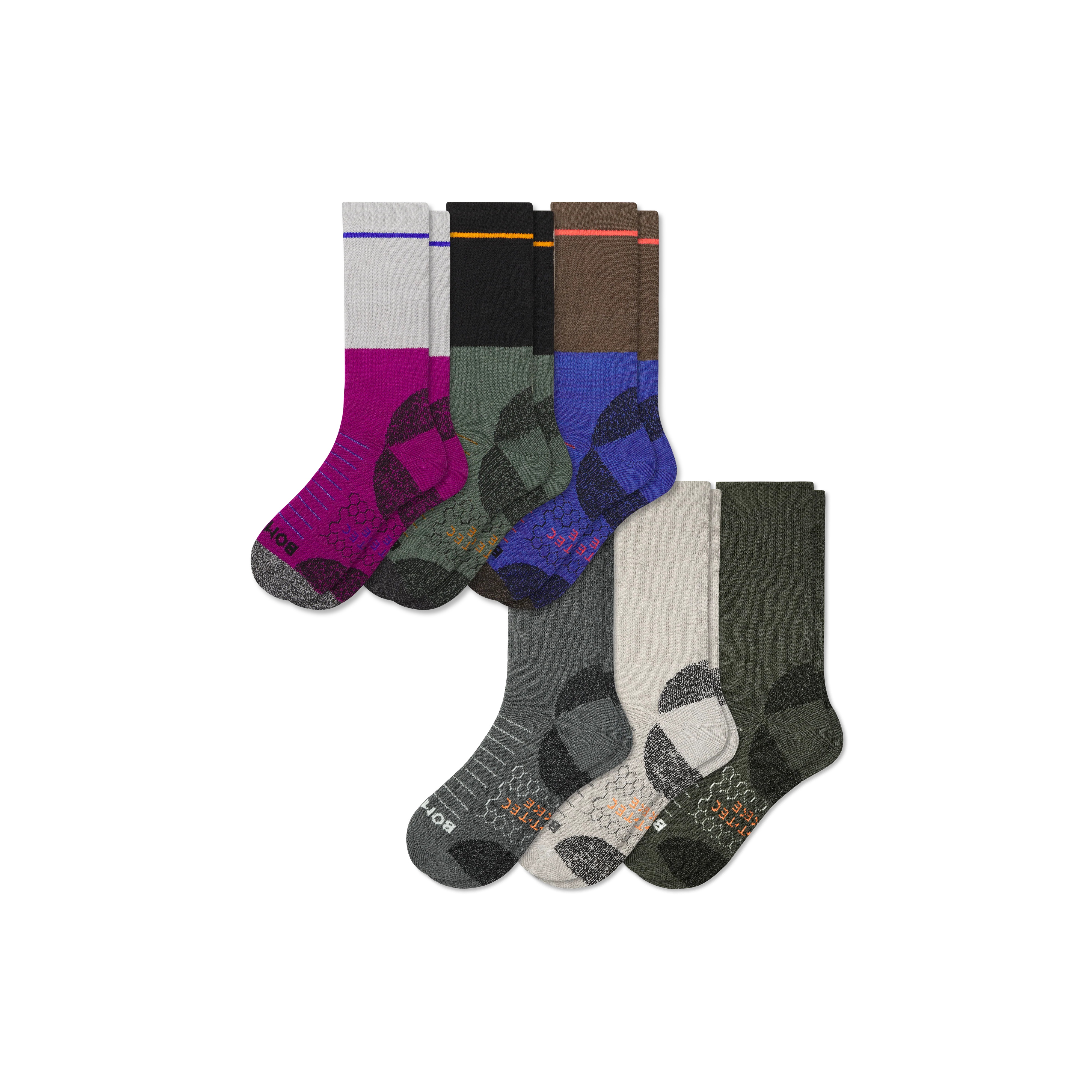 Women's Hiking Calf Sock 6-Pack - Image 16