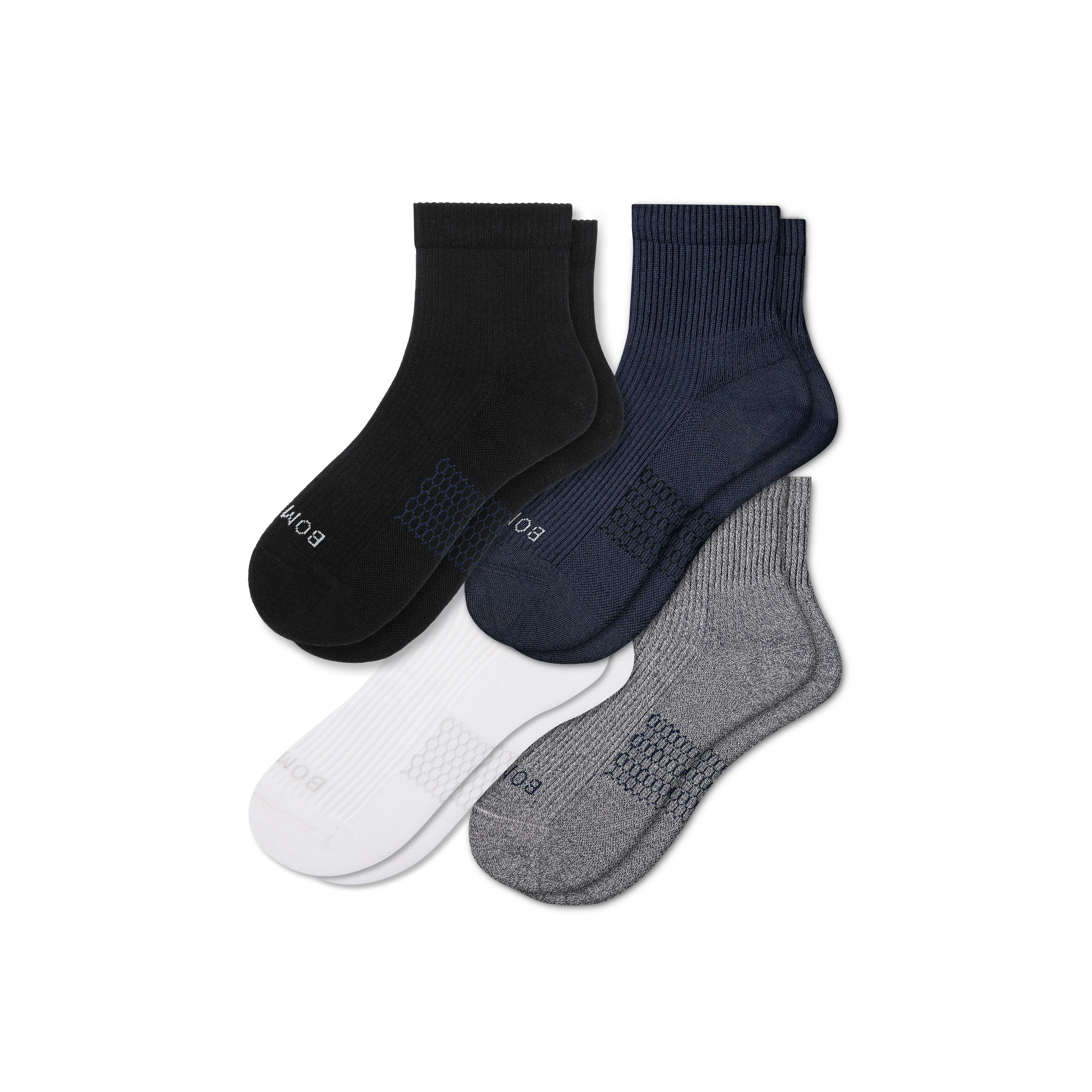 Women's Modern Rib Quarter Sock 4-Pack - Image 6