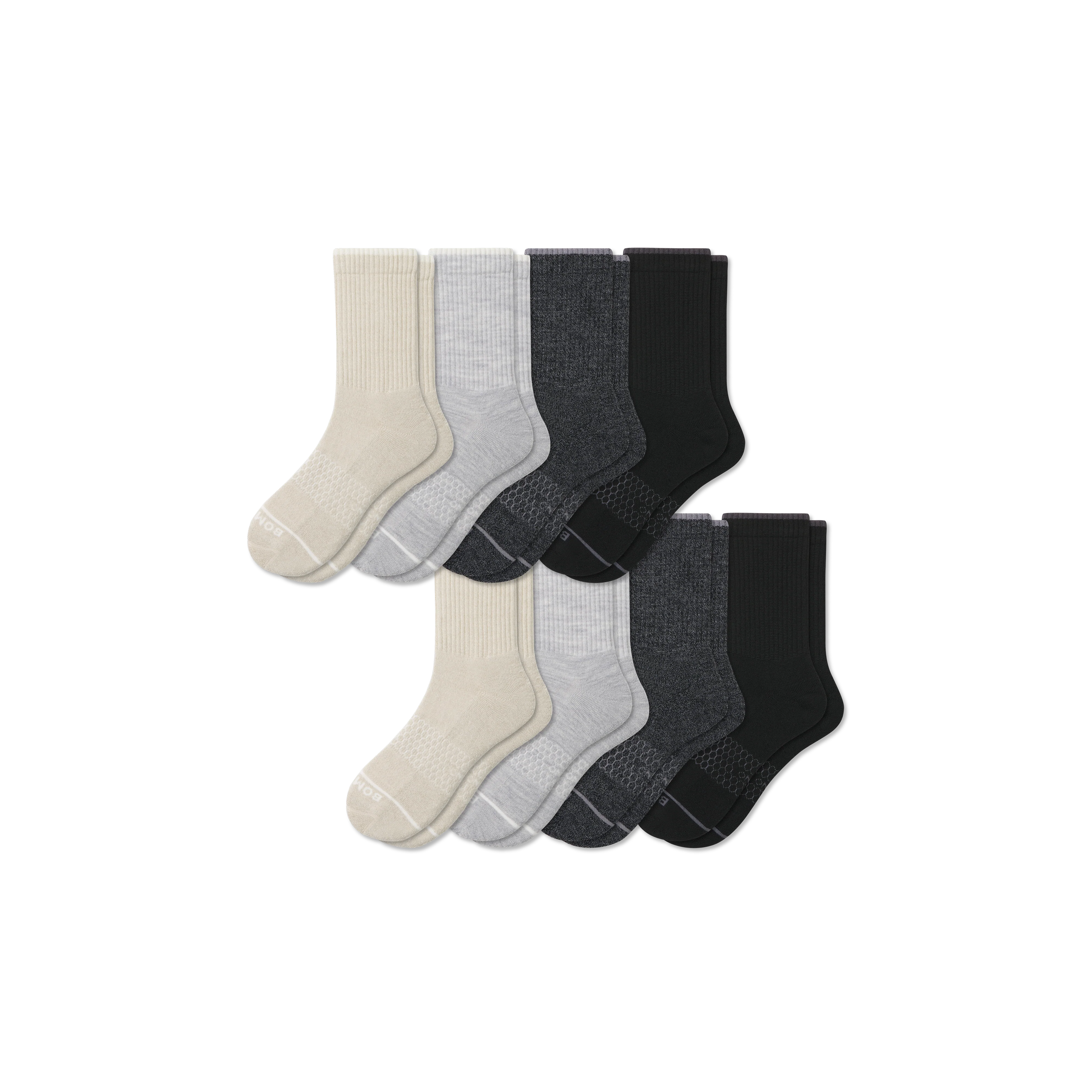 Women's Merino Wool Blend Half Calf Sock 8-Pack - Image 4