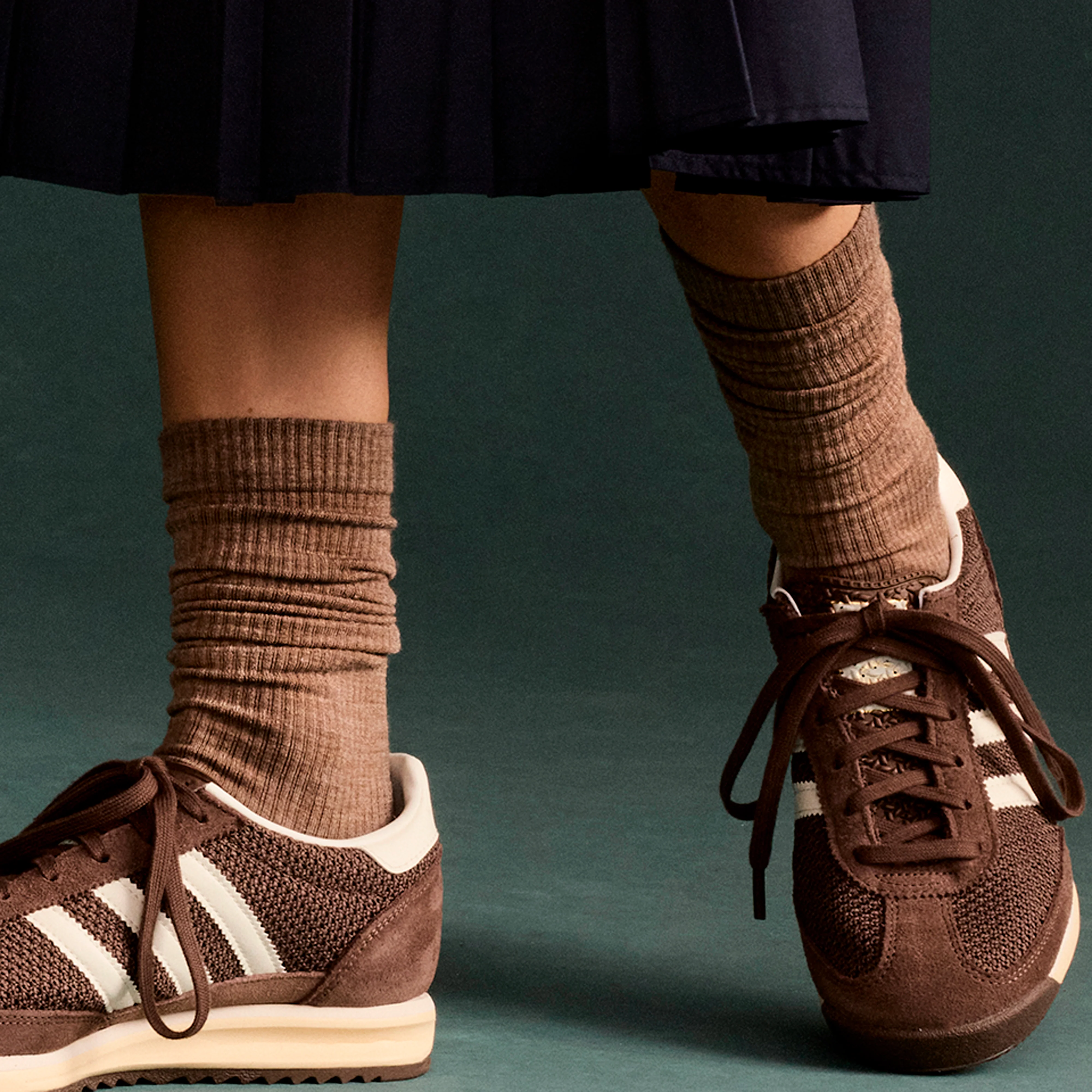 Women's Merino Wool Blend Modern Rib Calf Socks - Image 4