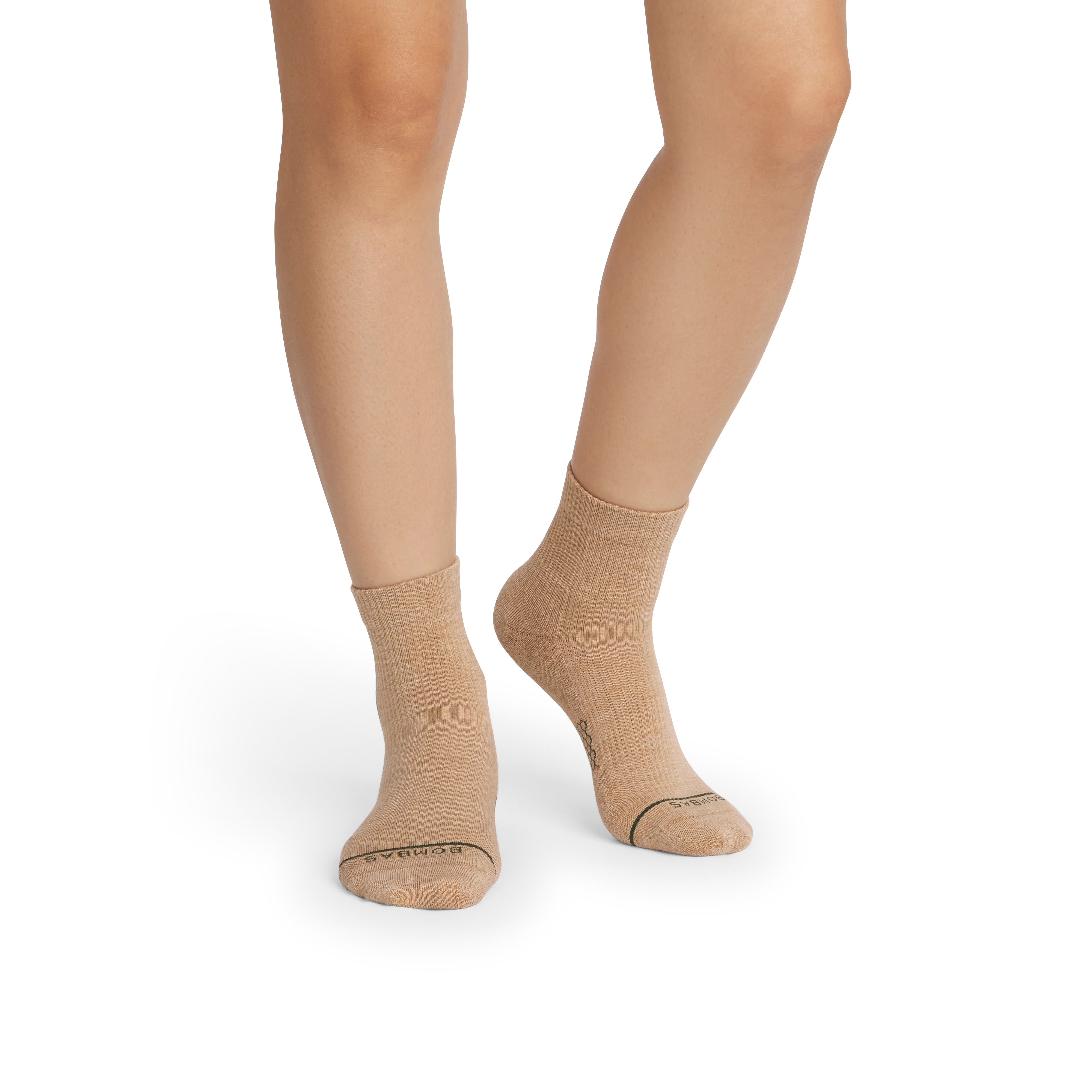 Women's Merino Wool Blend Modern Rib Quarter Sock 4-Pack - Image 3