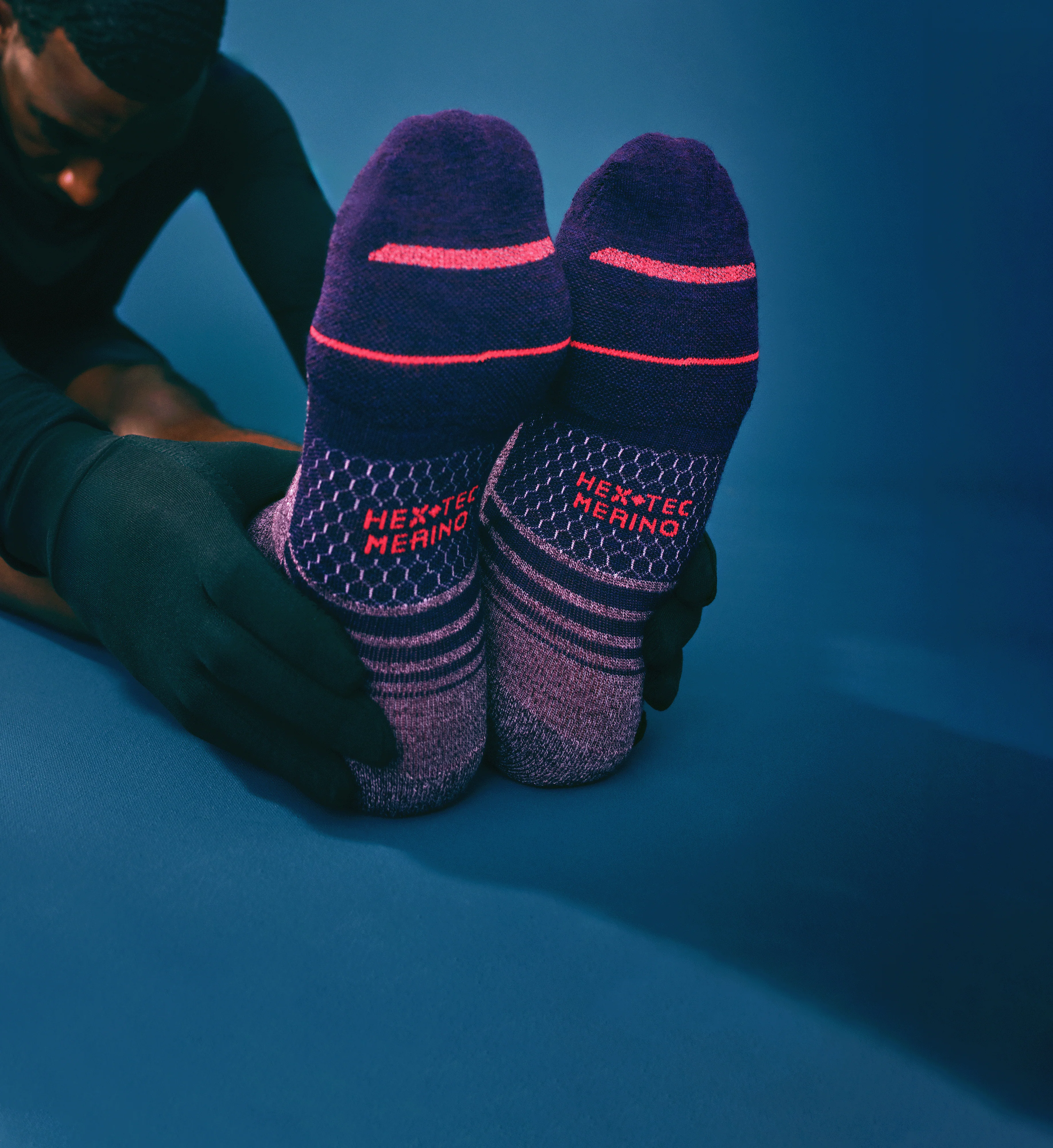 Women's Merino Wool Blend Run Ankle Socks - Image 2