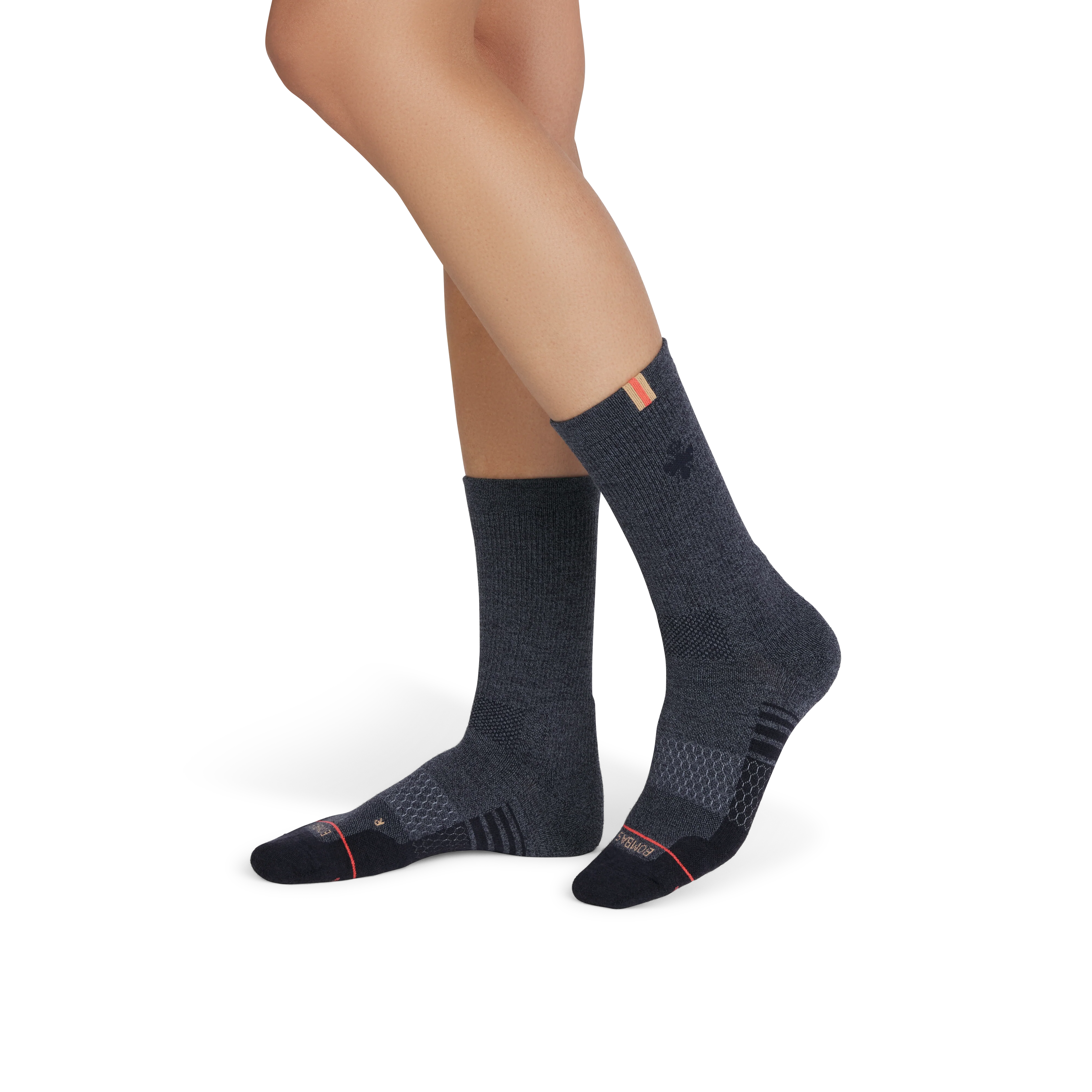 Women's Merino Wool Blend Run Calf Sock 6-Pack - Image 4