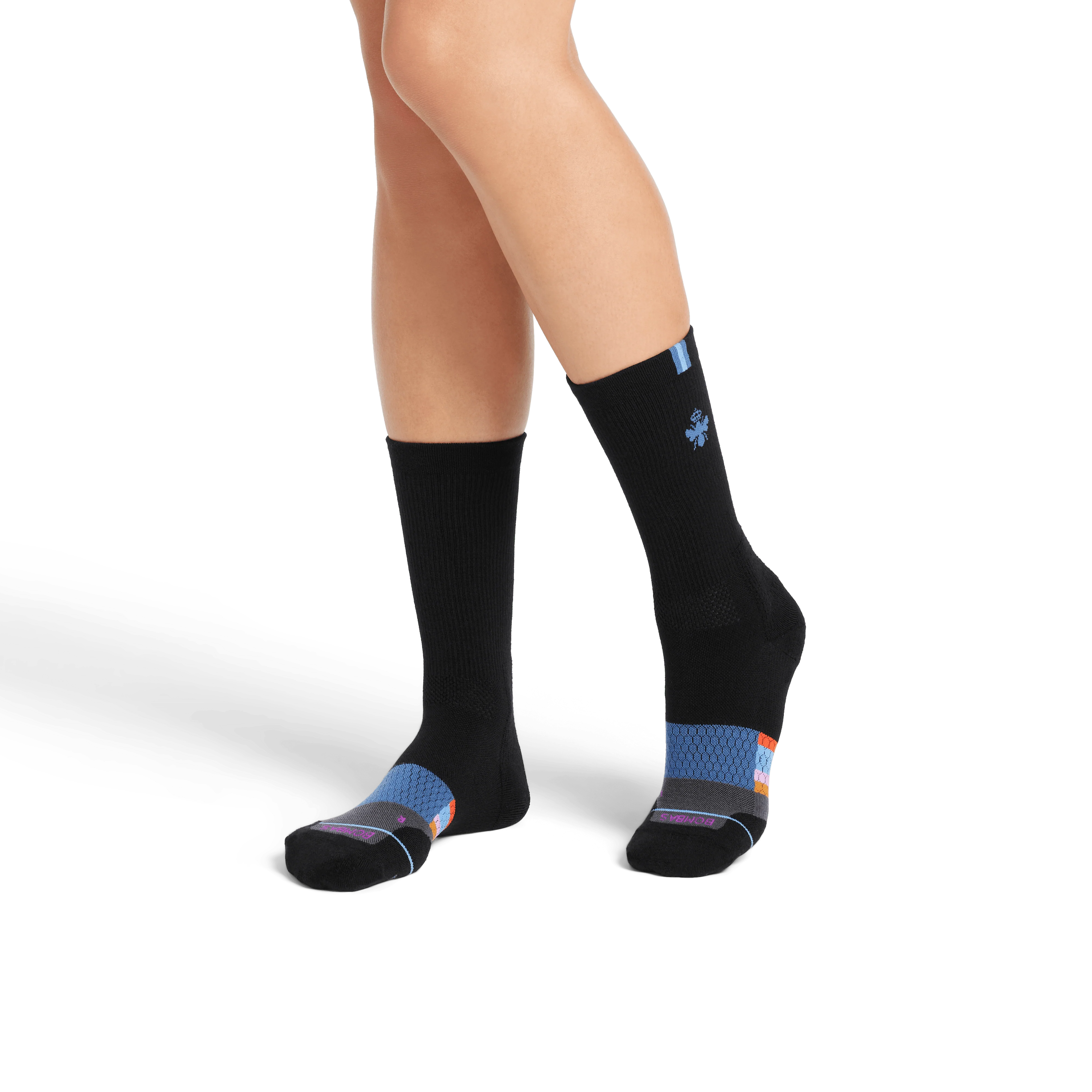 Women's Merino Wool Blend Run Calf Socks - Image 16