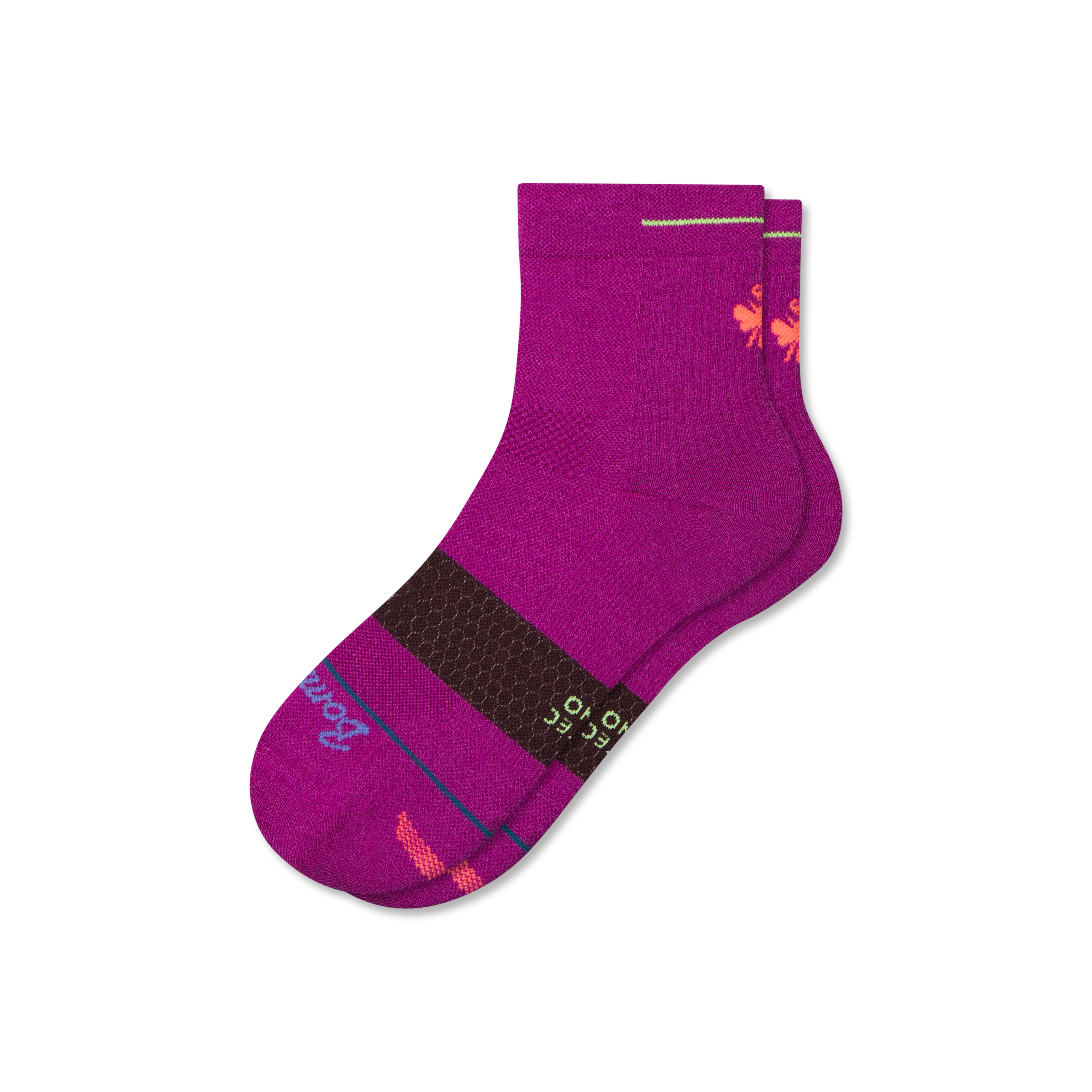 Women's Merino Wool Blend Run Quarter Socks - Image 7