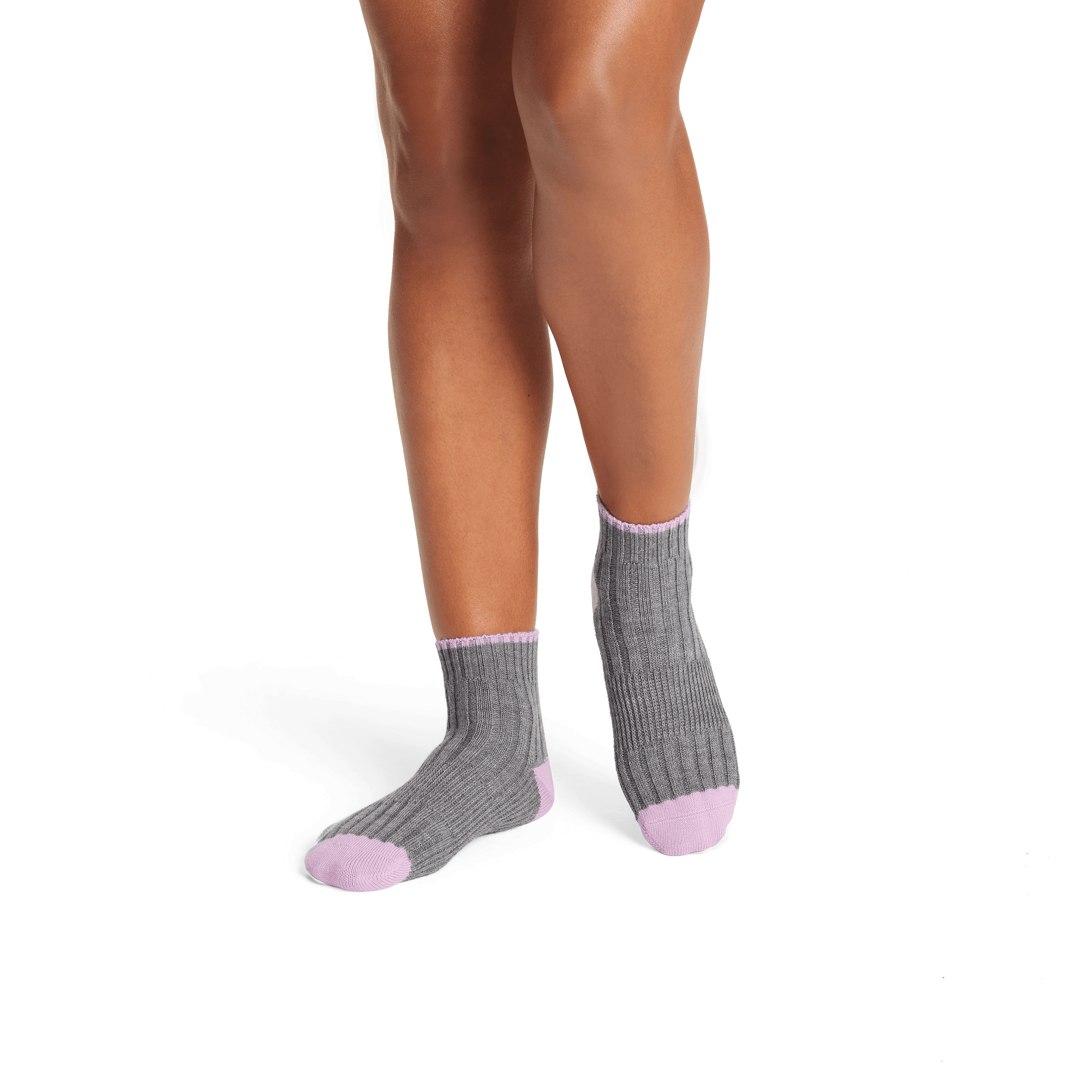 Women's Merino Wool Blend Sweater Quarter Socks - Image 13