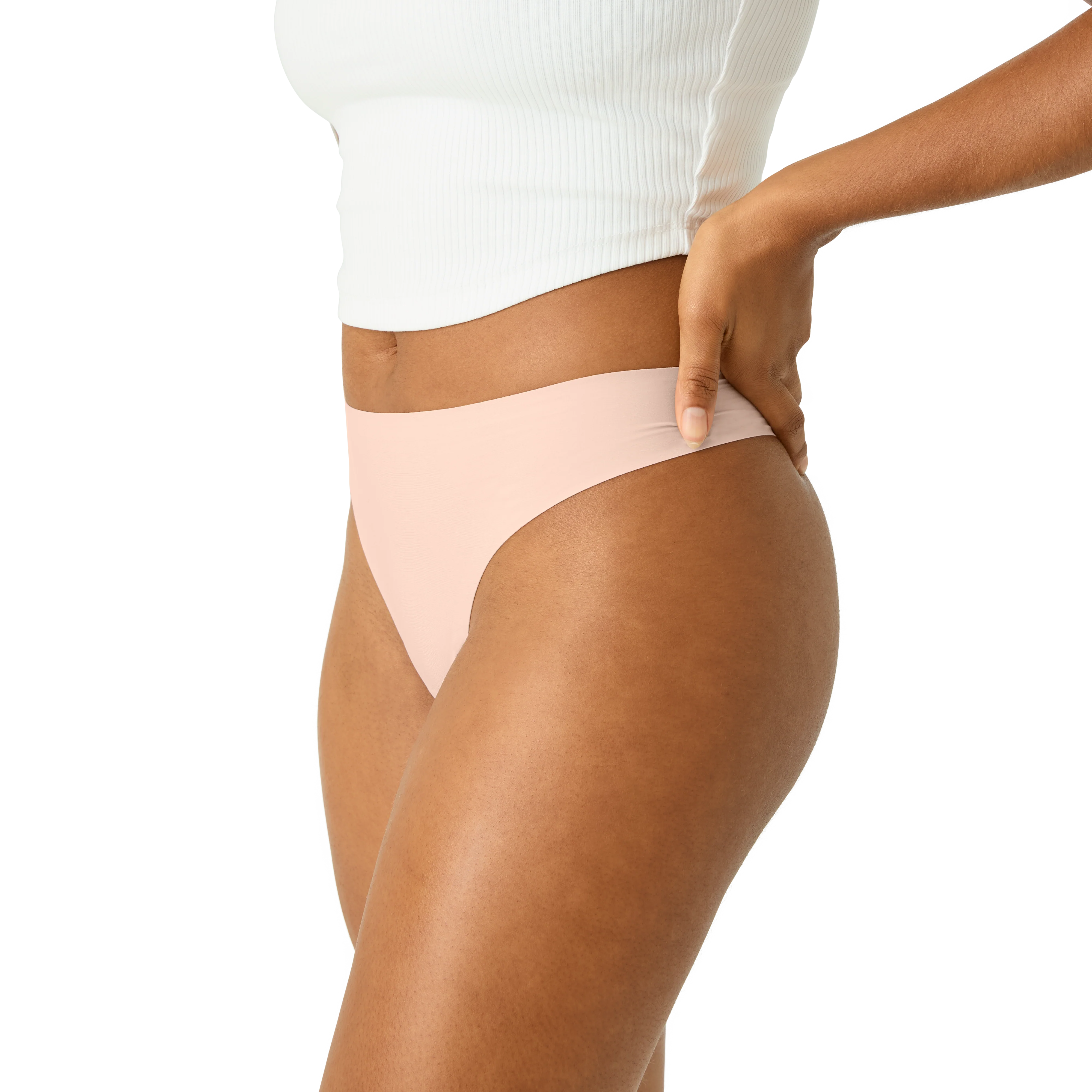 Women's No Show Thong 3-Pack - Image 4