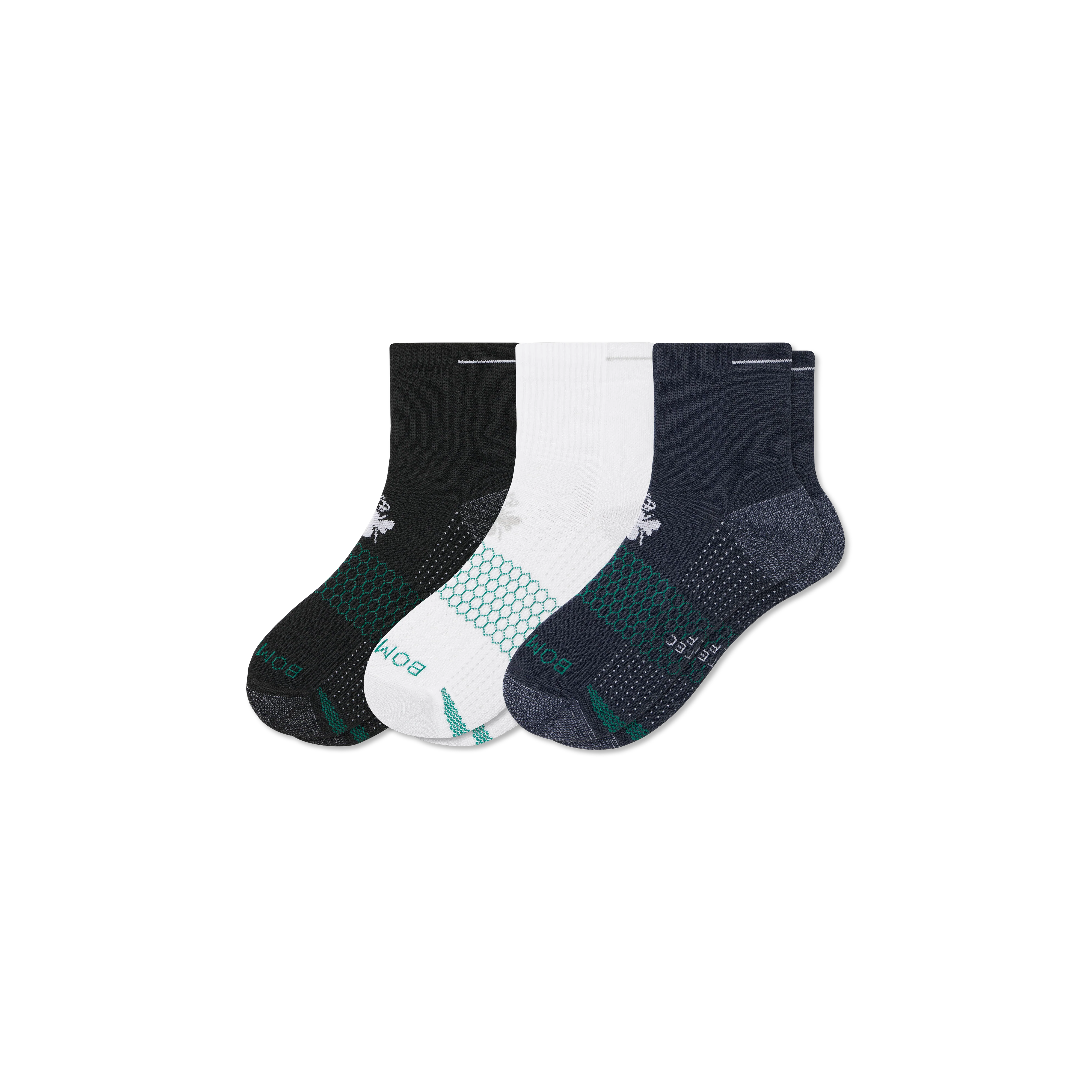 Women's Golf Quarter Sock 3-Pack