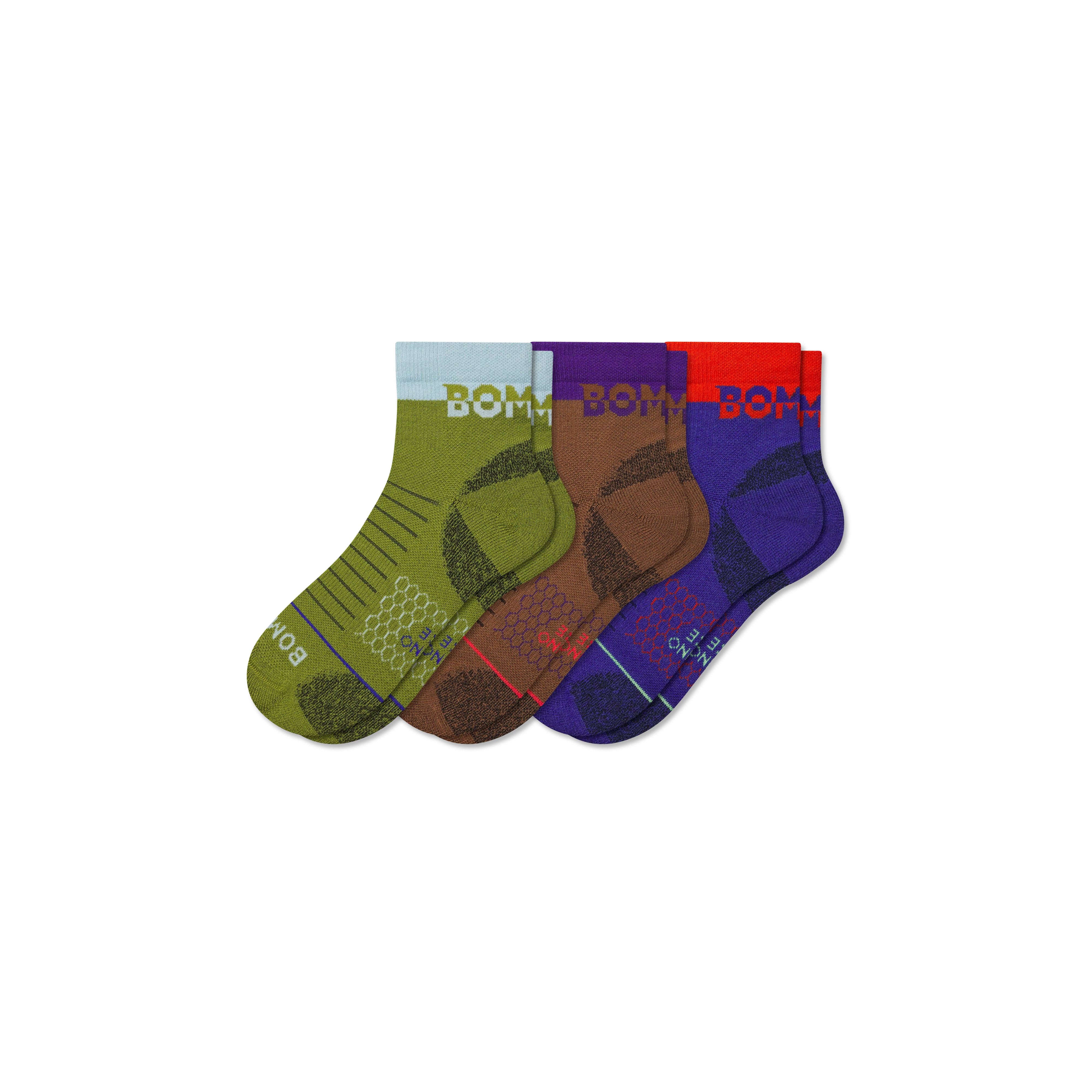 Women's Merino Wool Blend Hiking Quarter Sock 3-Pack