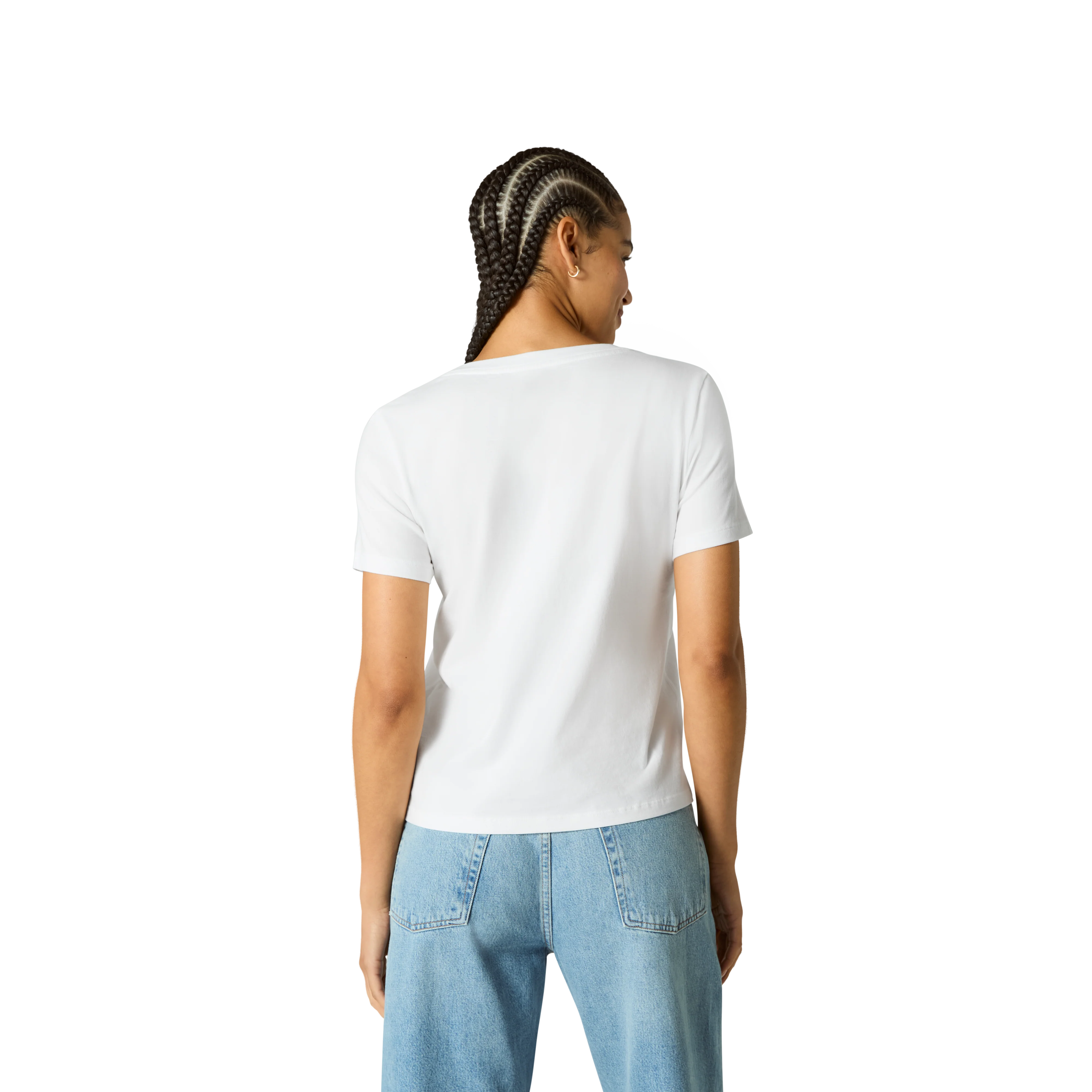 Women's Pima Cotton V-Neck T-Shirt - Image 32